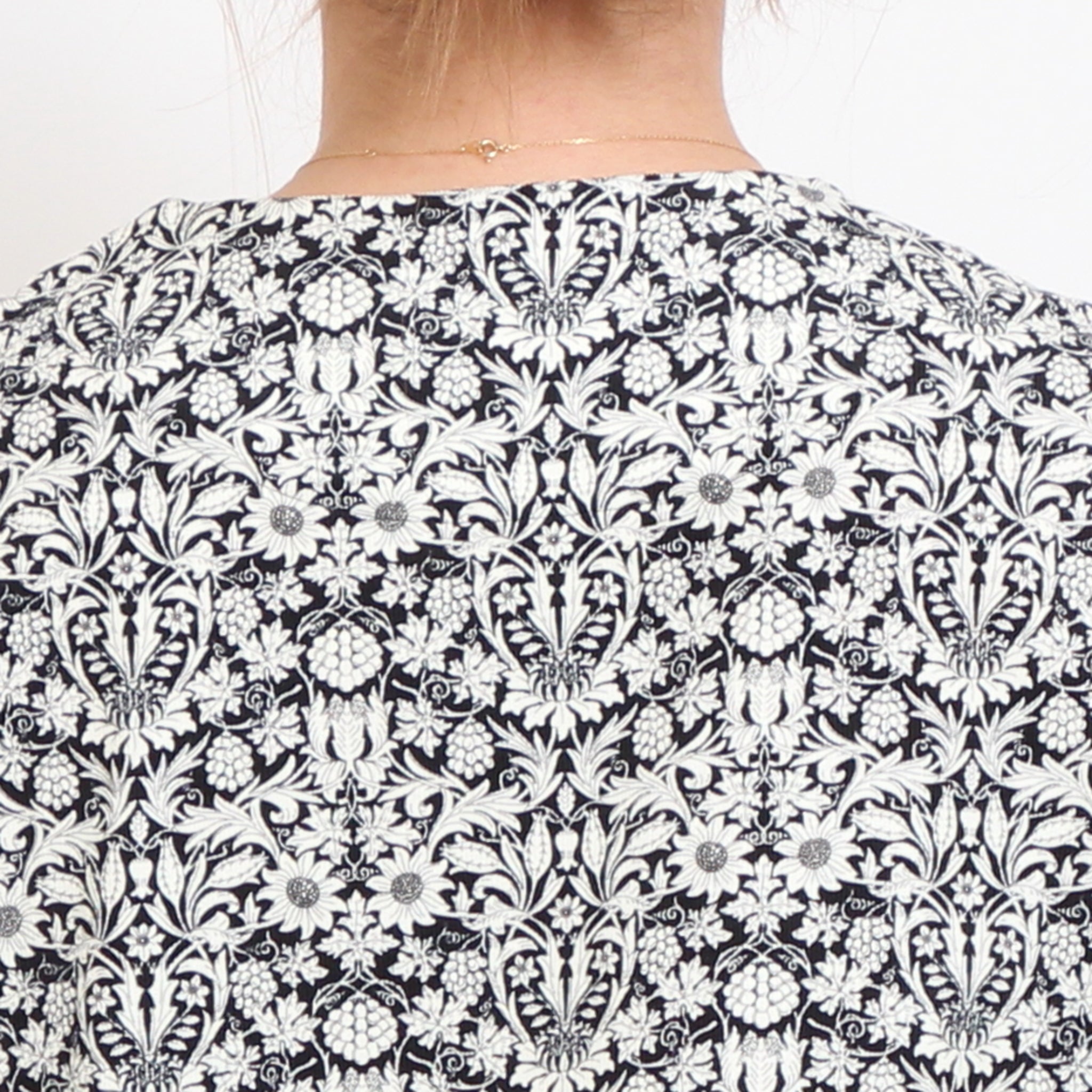 【BLACKラスト1点】コーデュロイLIBERTYノーカラーコートワンピース2511