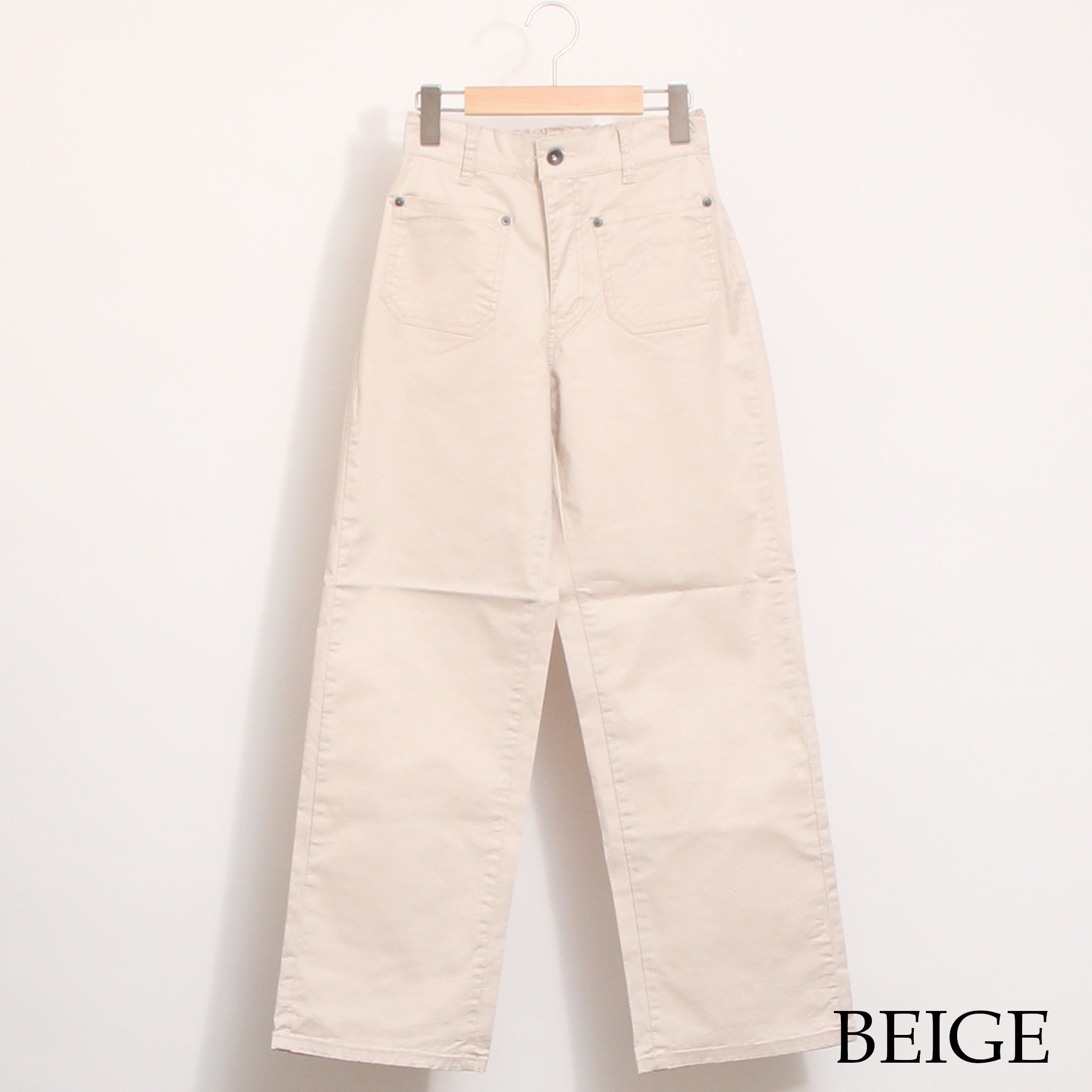 INDIMARKアウトポケットストレートパンツ(BEIGE)