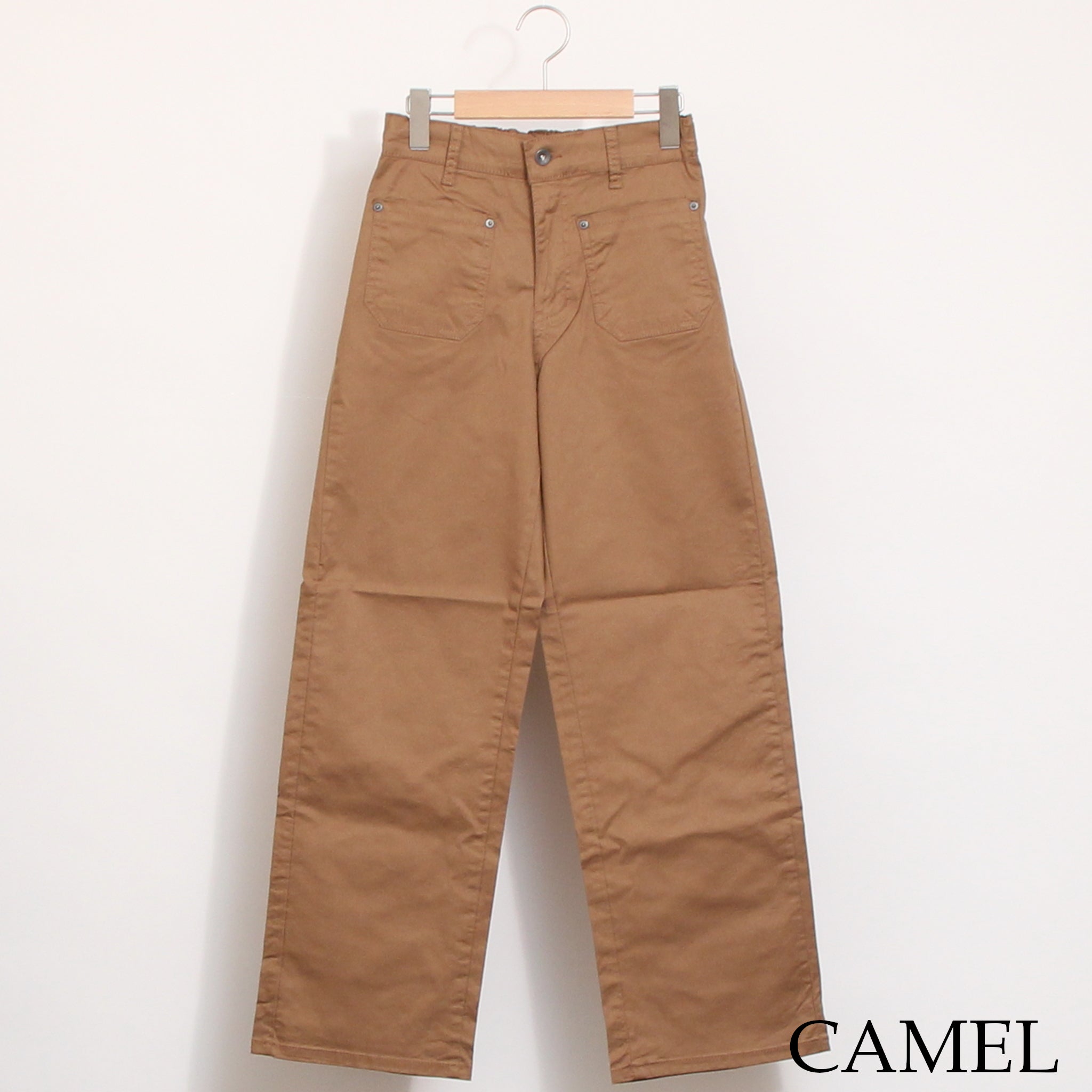 INDIMARKアウトポケットストレートパンツ(CAMEL)