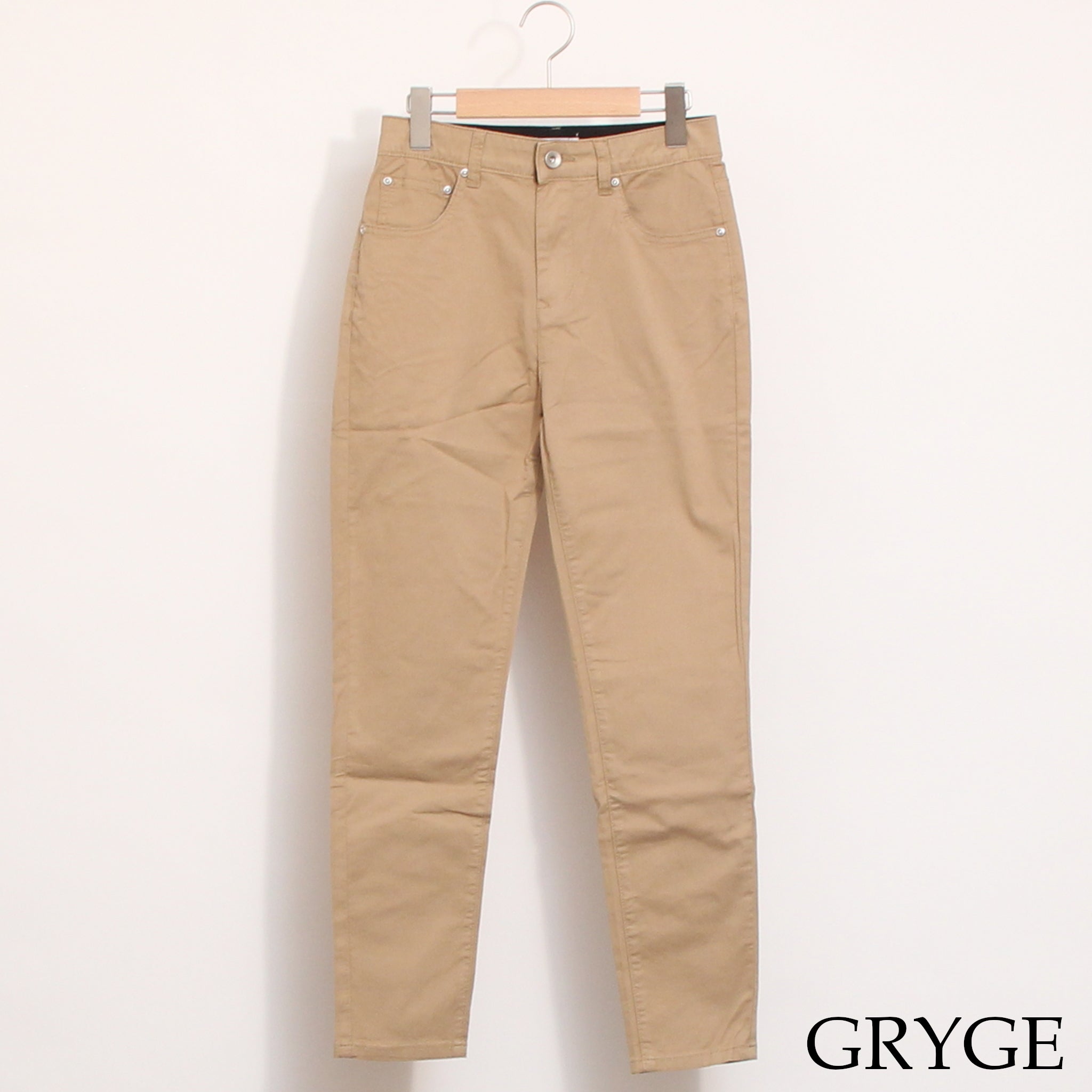 INDIMARKリリーステーパードパンツ(GRAY-BEIGE)