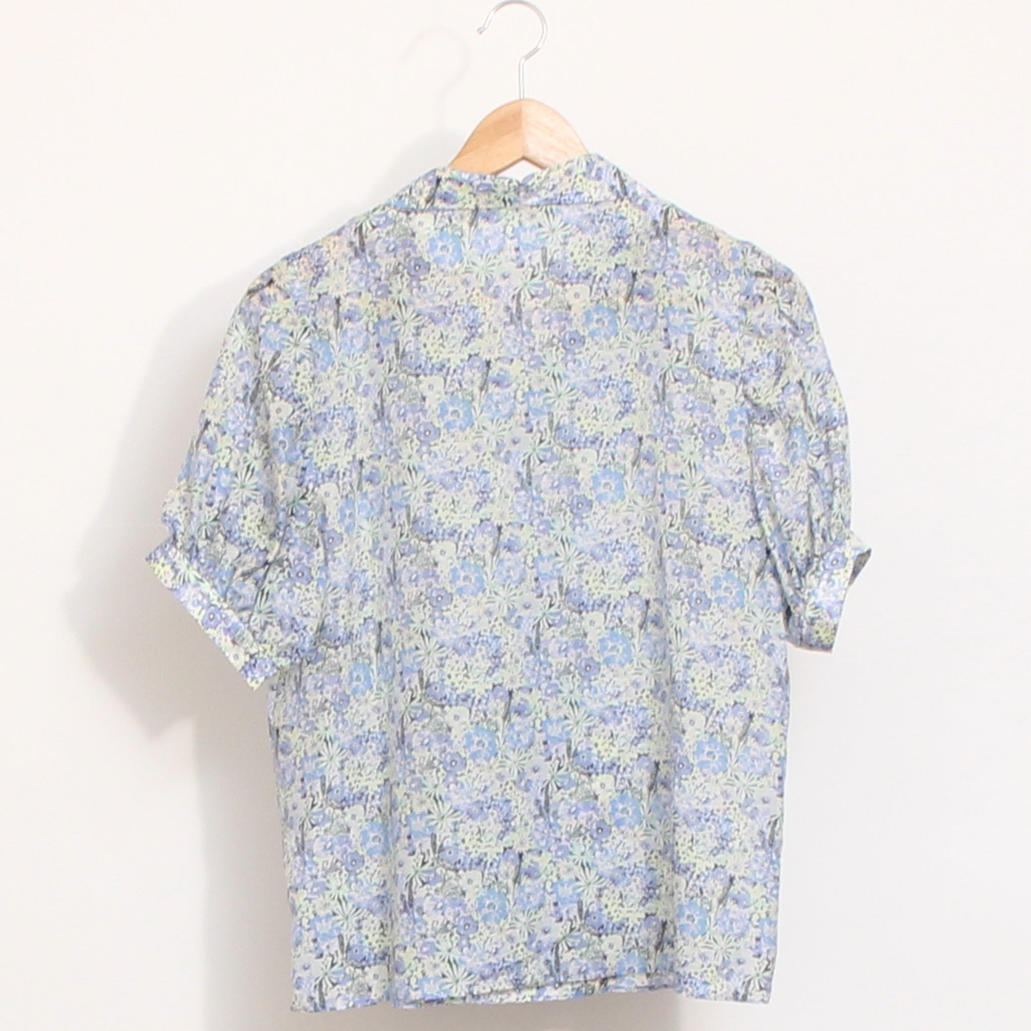 【期間限定15％OFF】綿シルクローン開襟シャツ73050