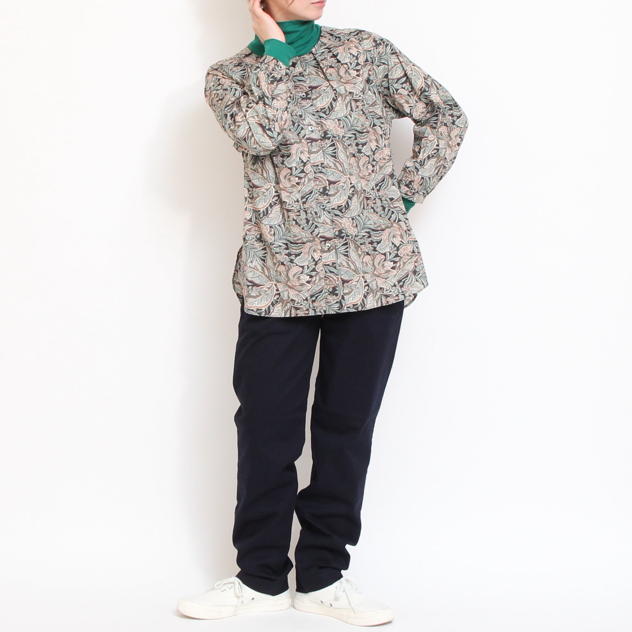 LIBERTYクルーネック前後差シャツ71012