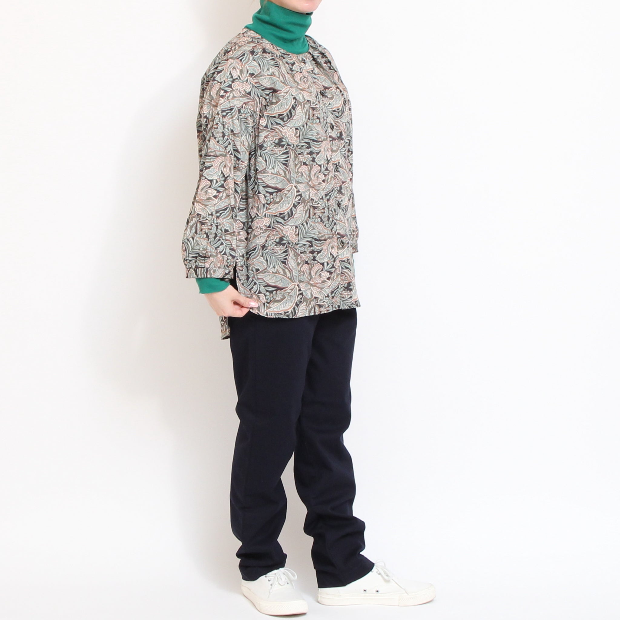 LIBERTYクルーネック前後差シャツ71012