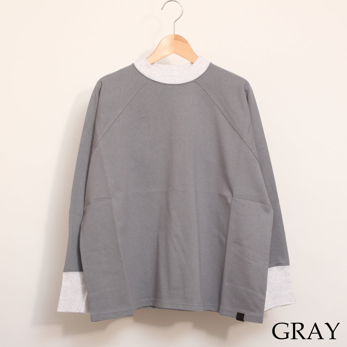 D.M.GバイカラーラグランロングTシャツ