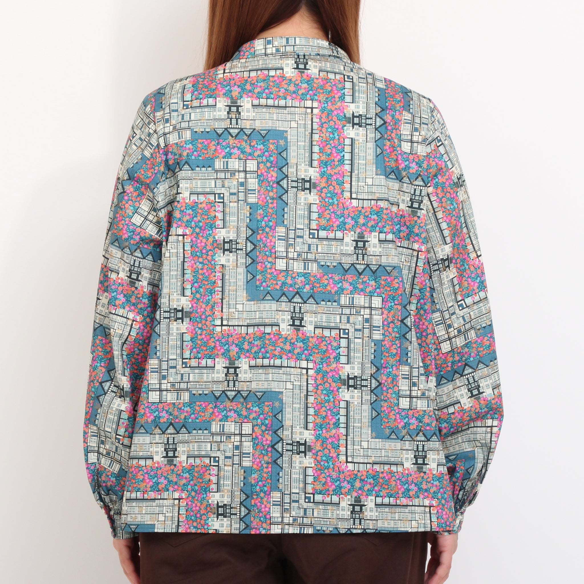 【吉祥寺本店限定】sosotto LIBERTYチビ衿シャーリングシャツ