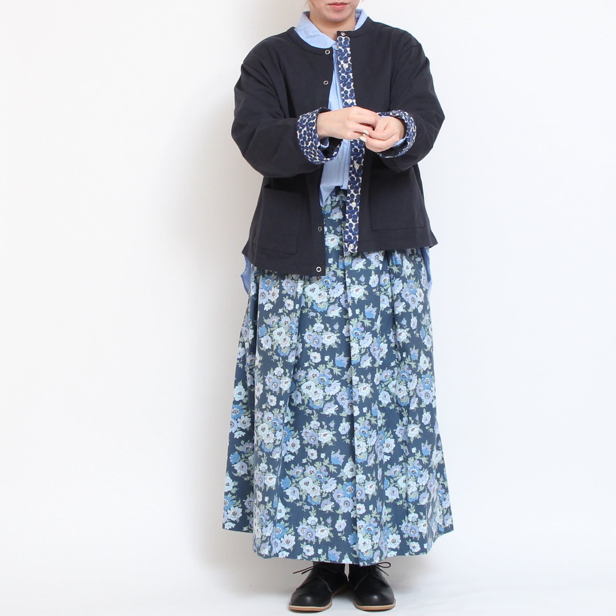 【ラスト１点ずつ】sosotto LIBERTY使いカーディガン71123
