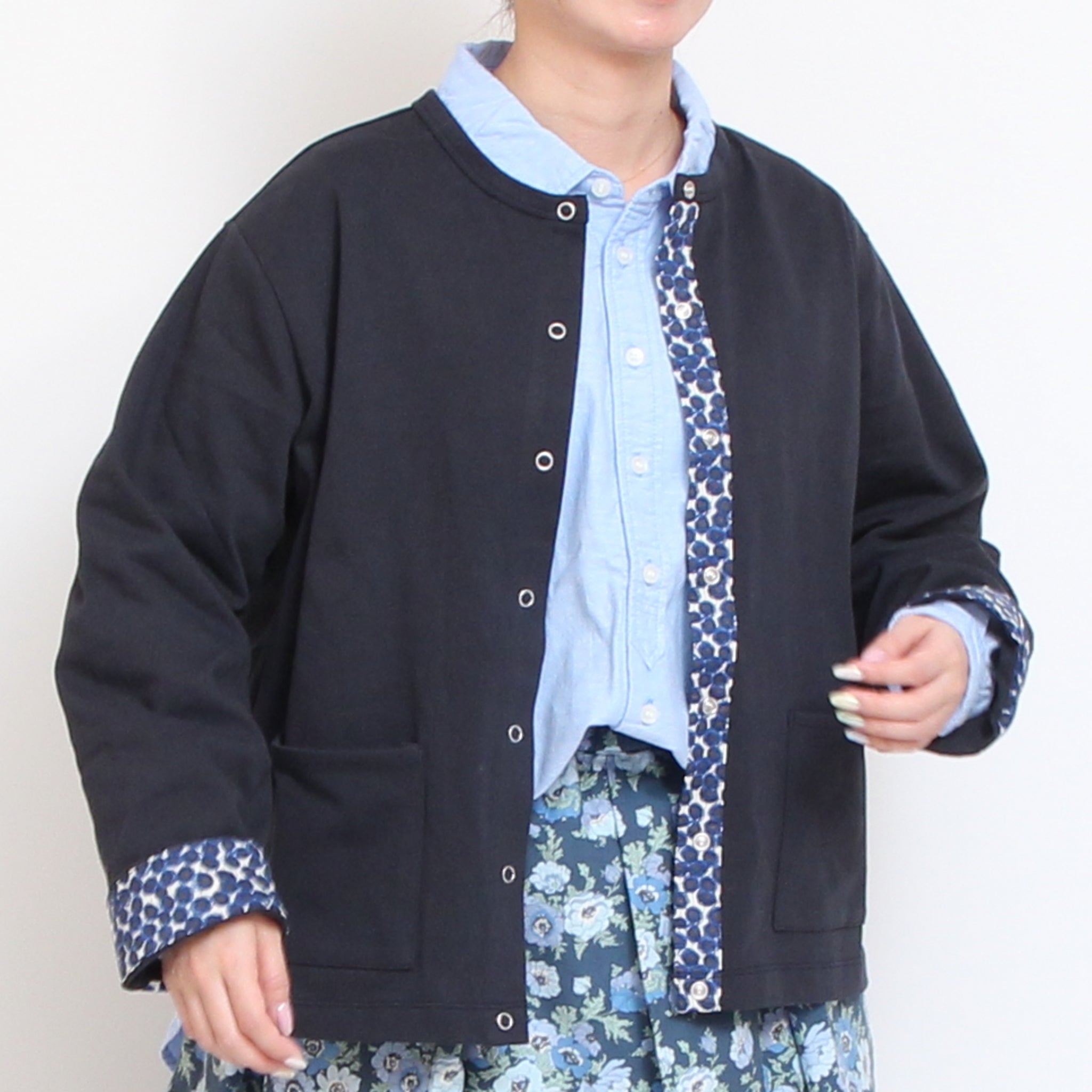 【ラスト１点ずつ】sosotto LIBERTY使いカーディガン71123