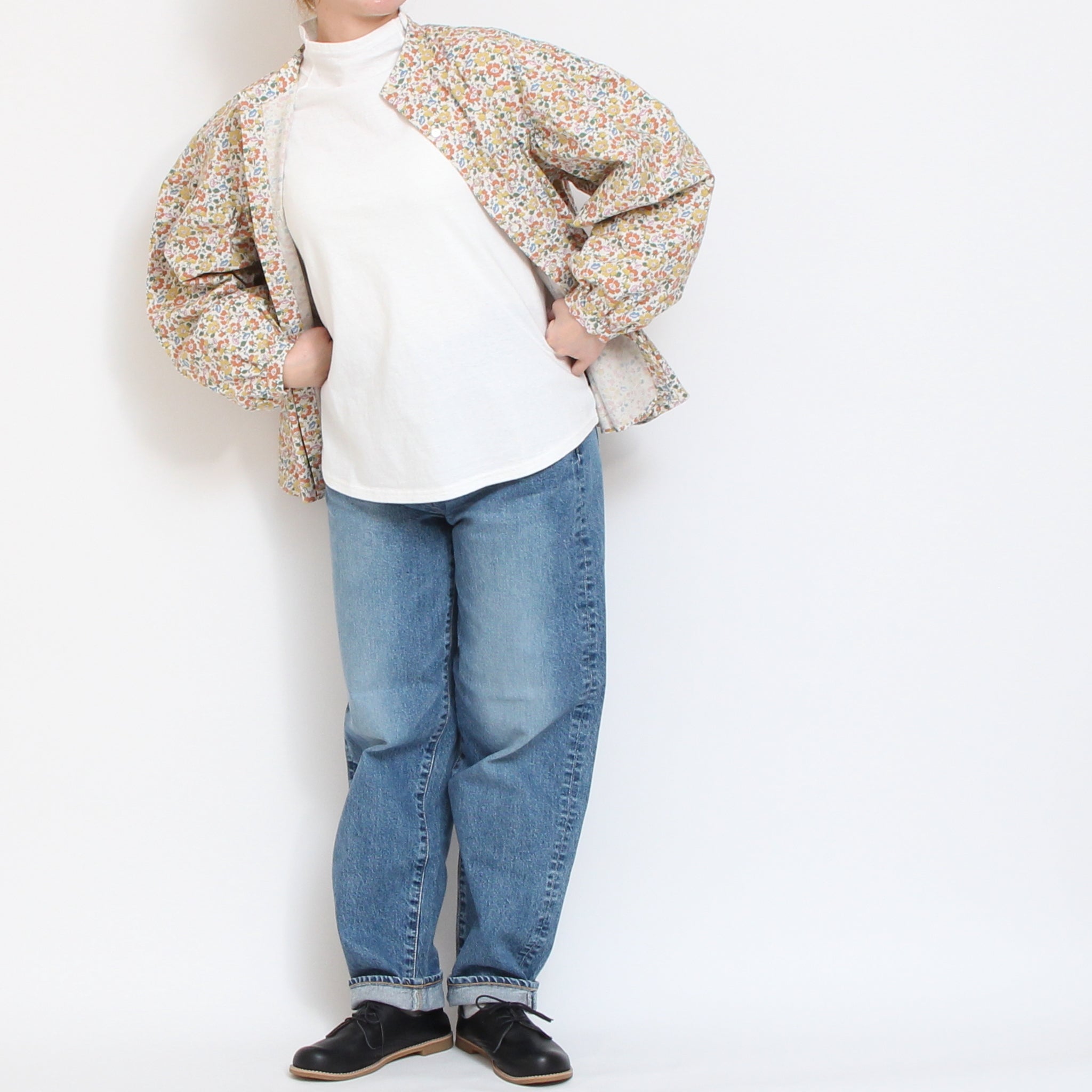 【NAVYのみ 残り僅か】to touchラフィーコットンスタンドTシャツ
