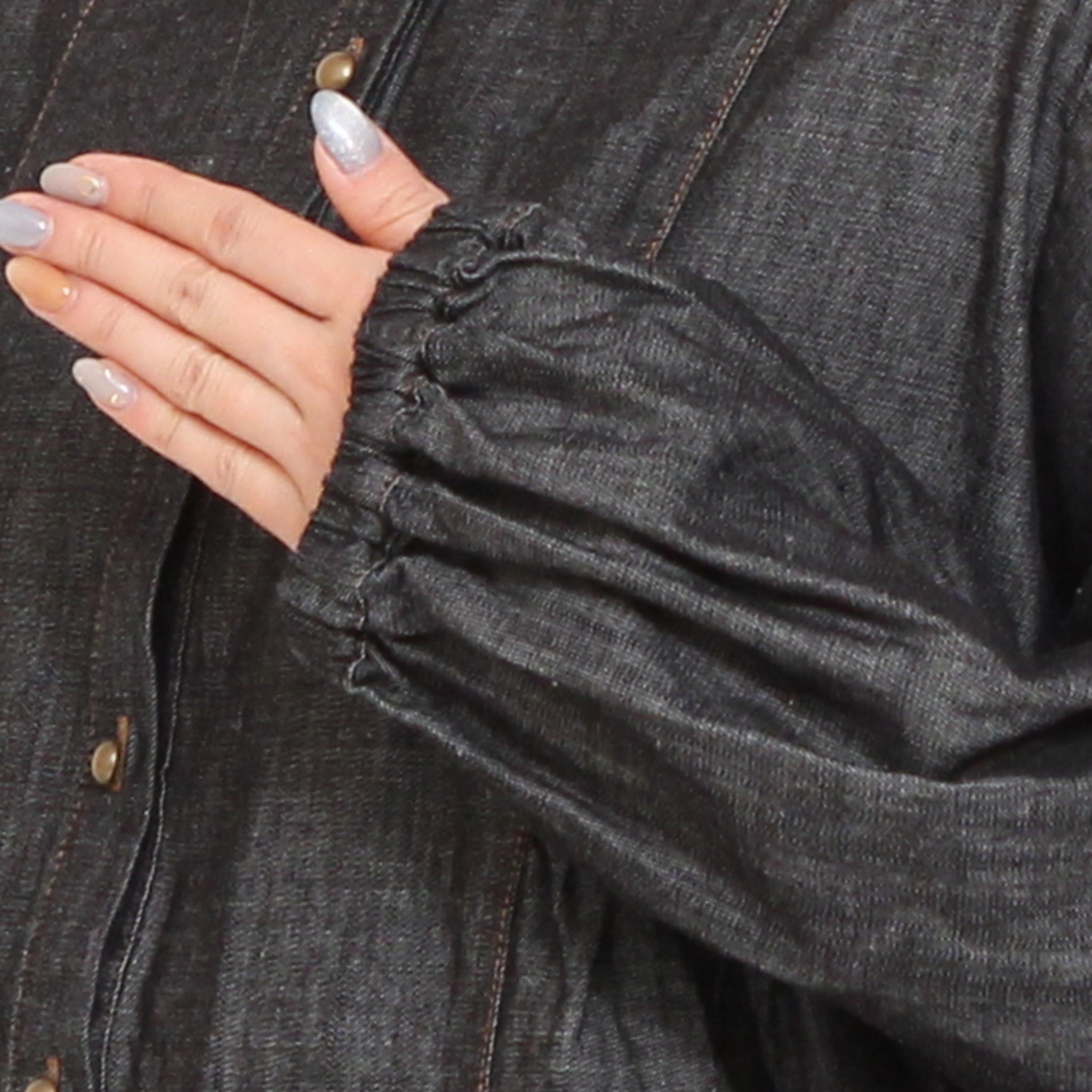 sosottoデニム切替ブラウス