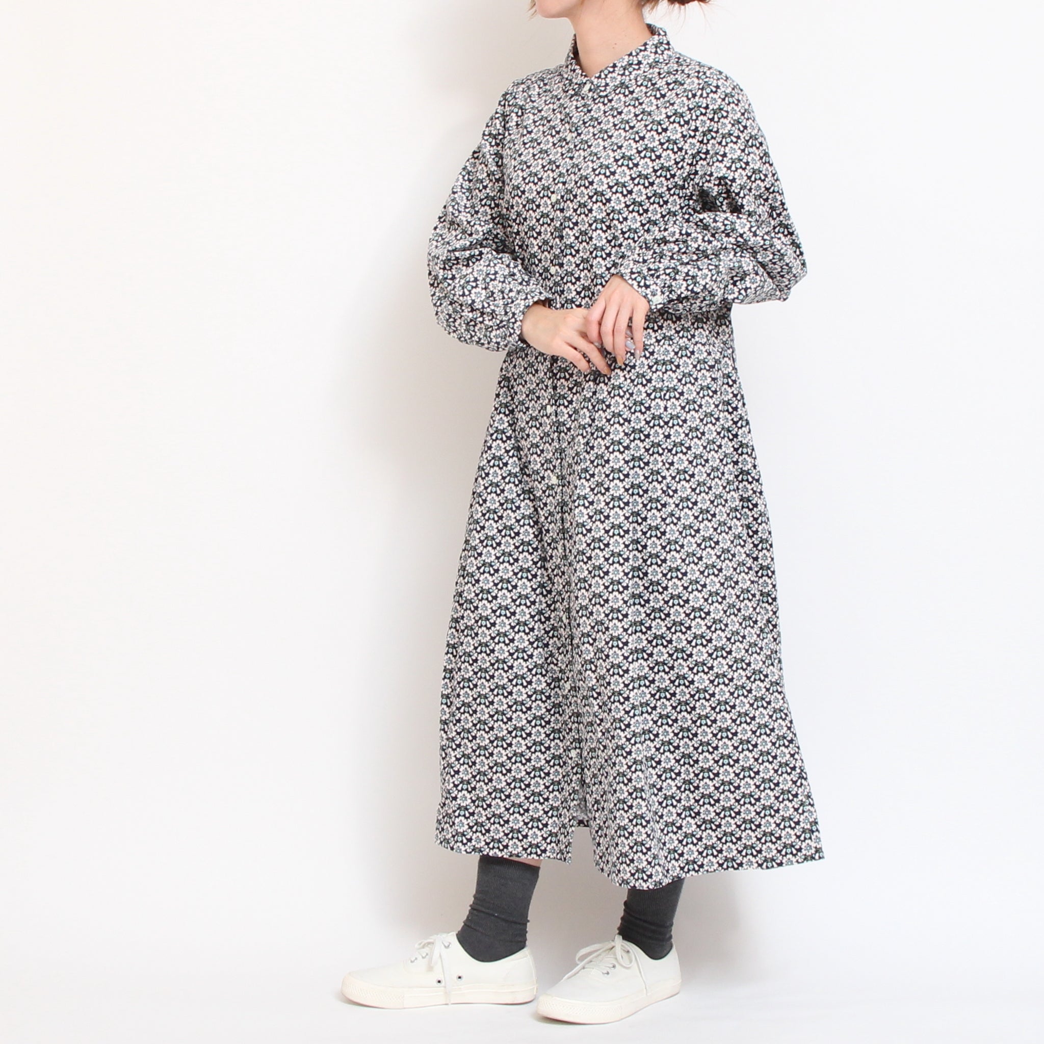 【BEIGEラスト】コーデュロイLIBERTYクラシカルワンピース(2511)