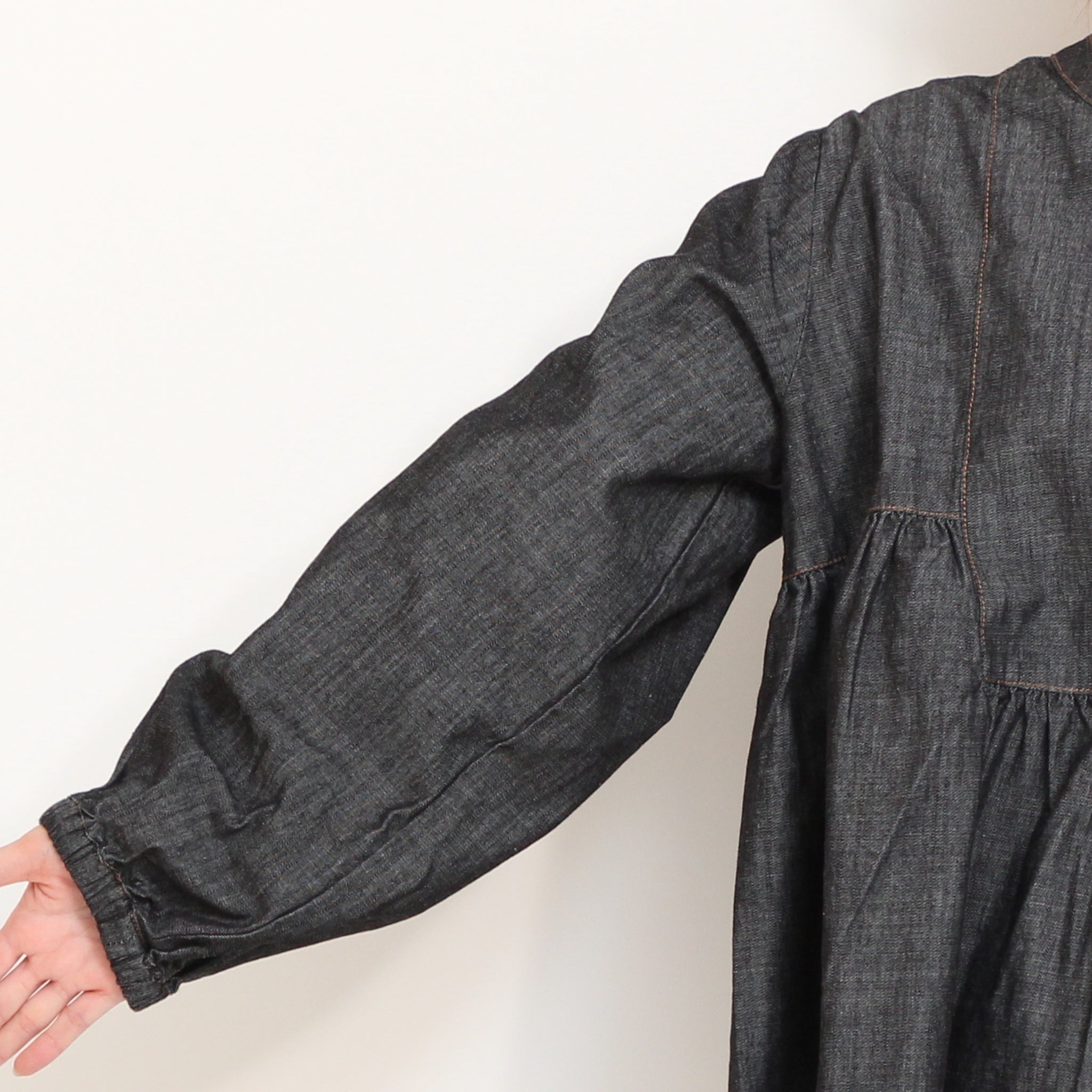 sosottoデニム切替ブラウス