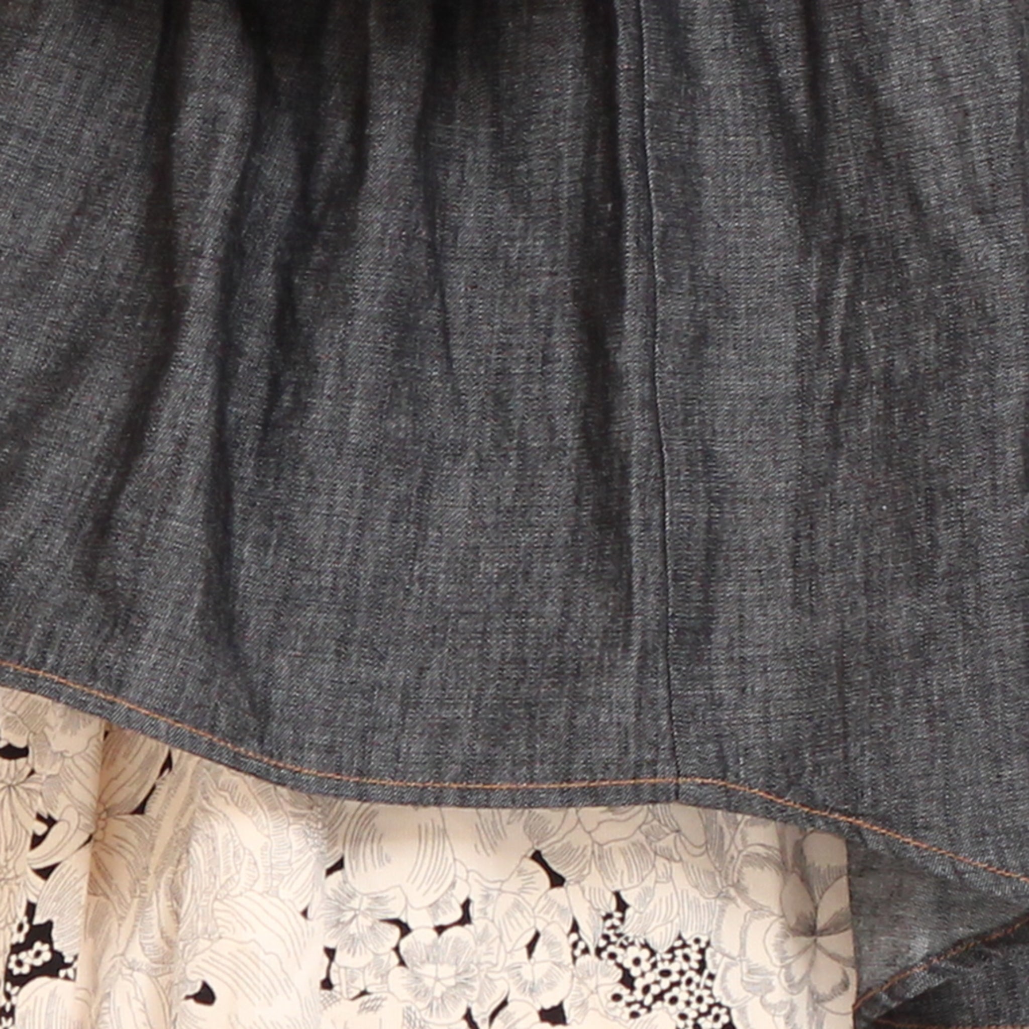 sosottoデニム切替ブラウス