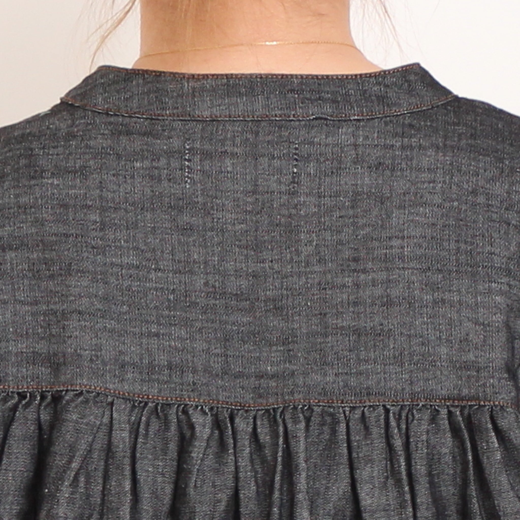 sosottoデニム切替ブラウス