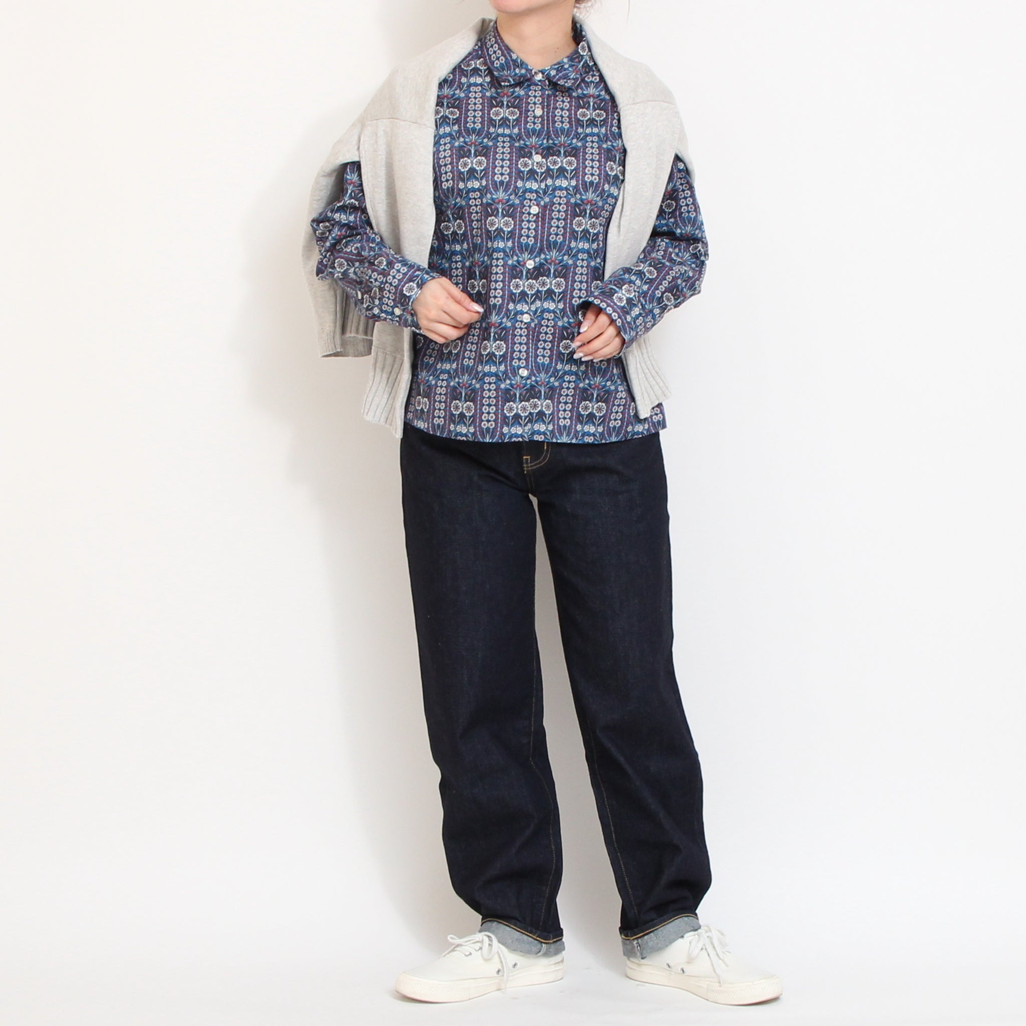 【20%OFF】【WHITEのみ ラスト１点】【本店限定商品】LIBERTYコンパクトボックスシャツ