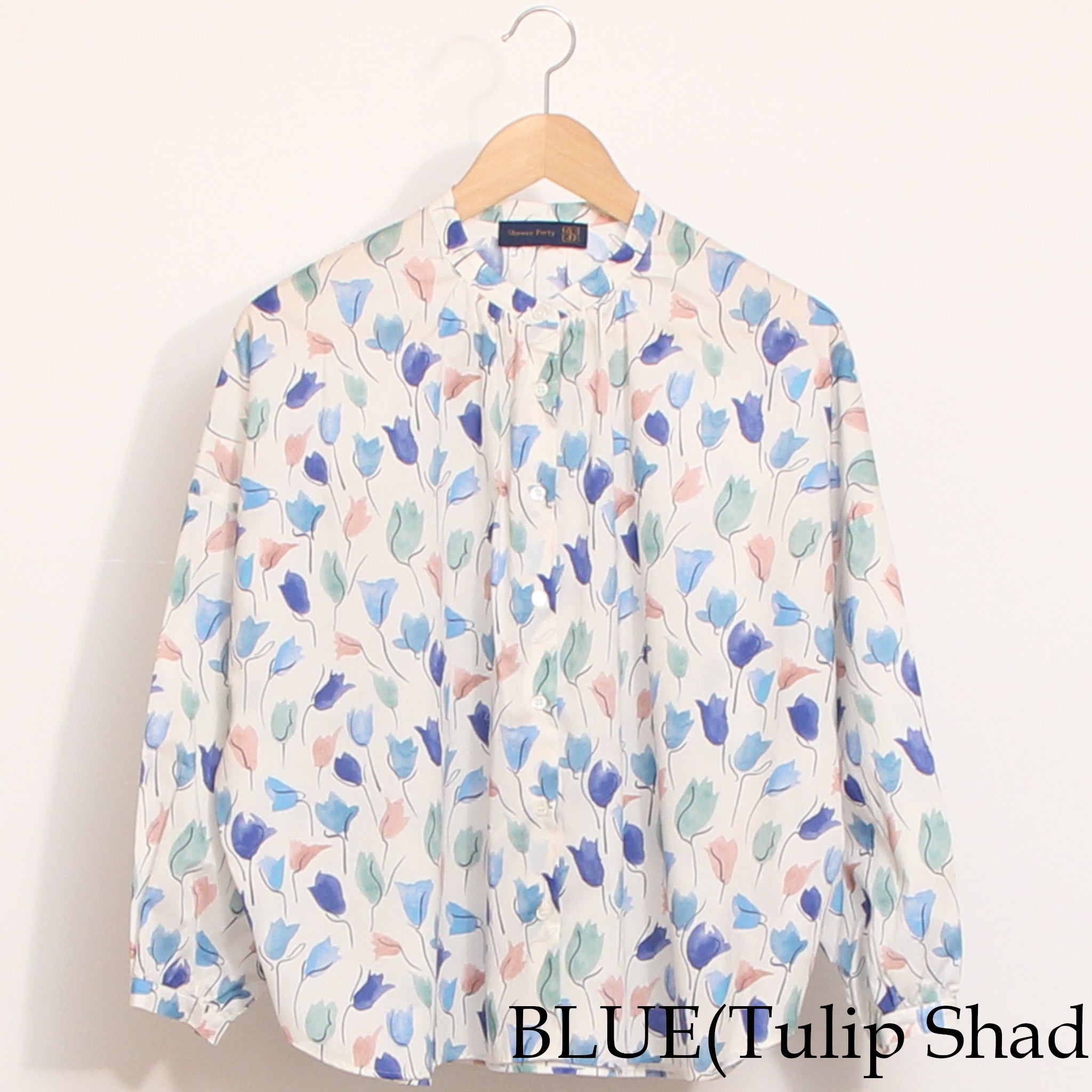 【20%OFF】【BLUE・GREENラスト１点ずつ】リバティ5分袖ドルマンシャツ(2604)