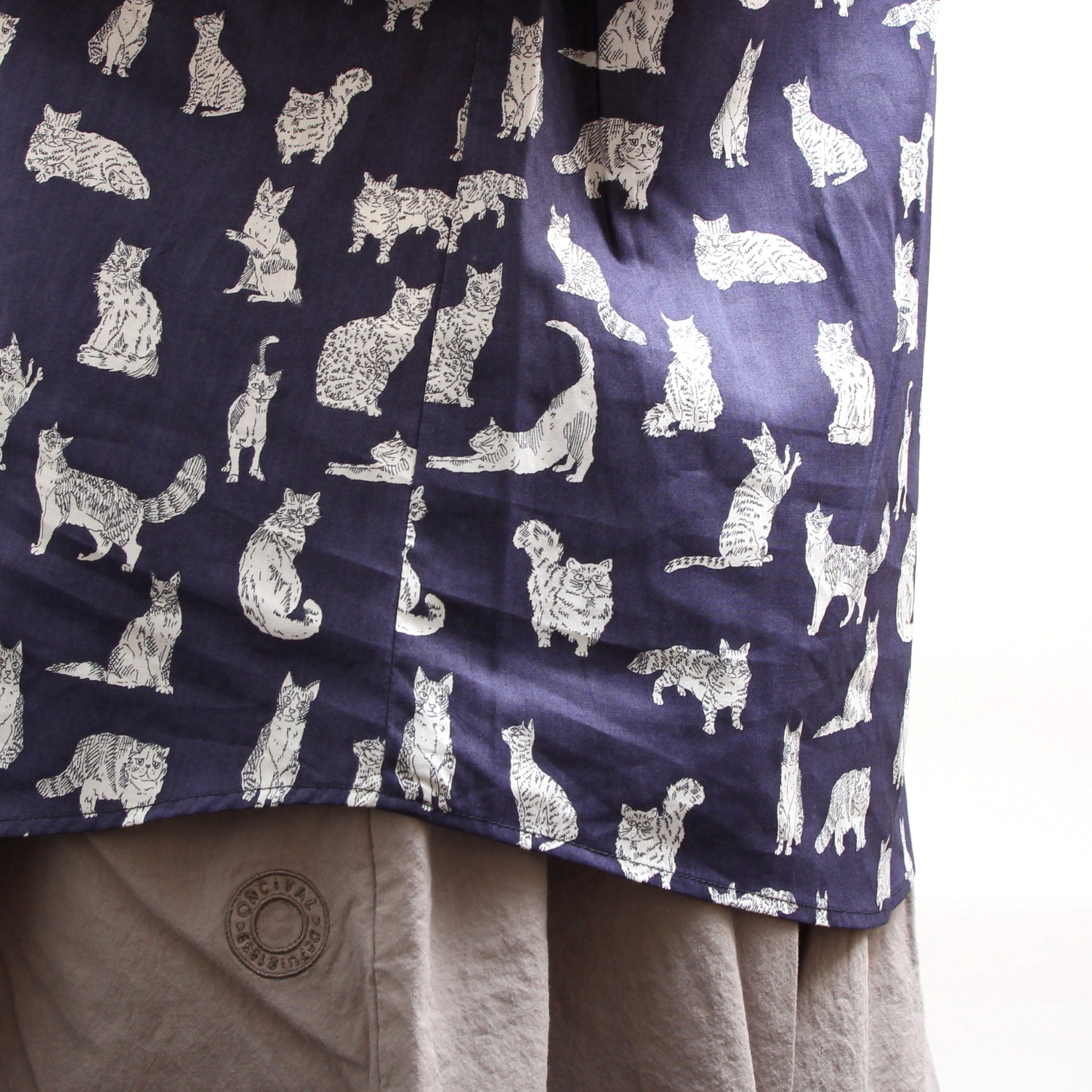 【8/31まで期間限定20%OFF】【Online shopのみ！ BLUEラスト1点】リバティ半袖クロスカラーシャツ(2606)
