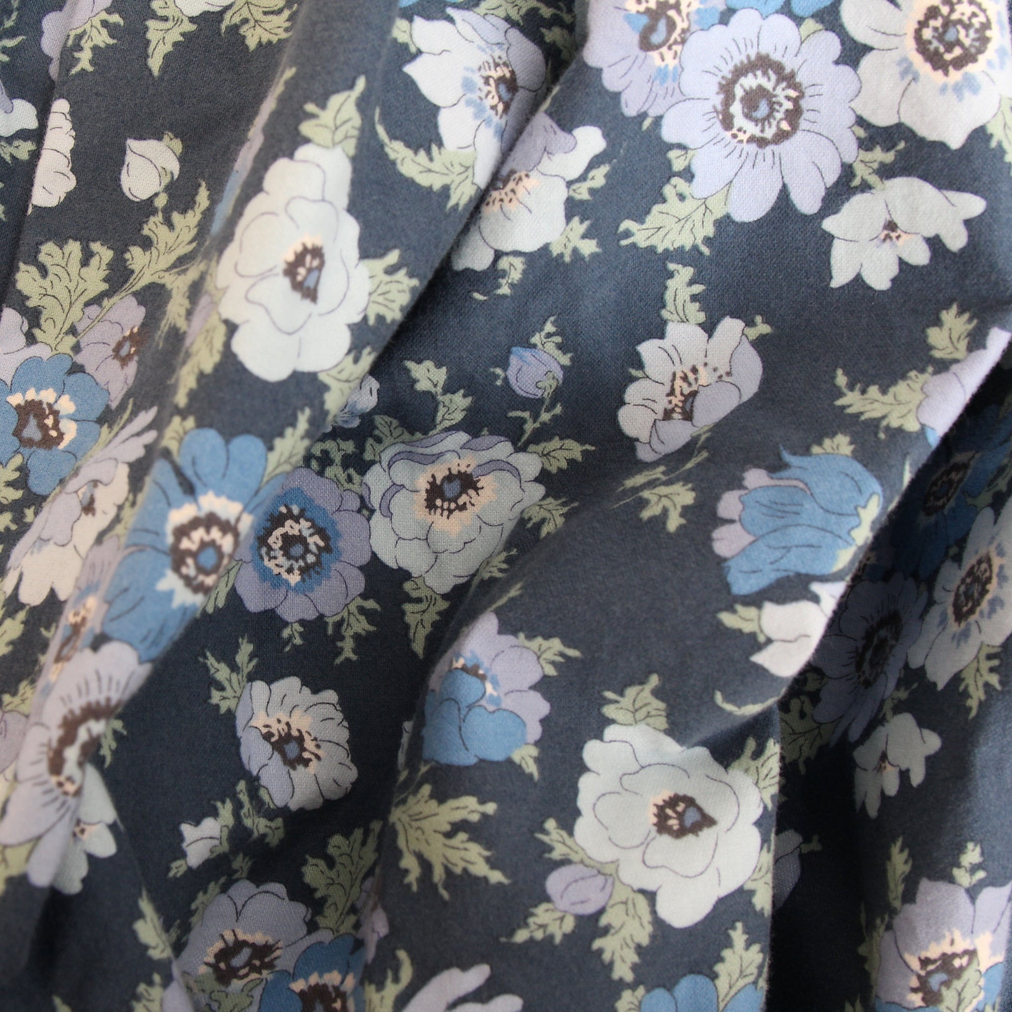 【NAVY・BLACKラスト1点】Cotton Flannelタックギャザースカート(2601)
