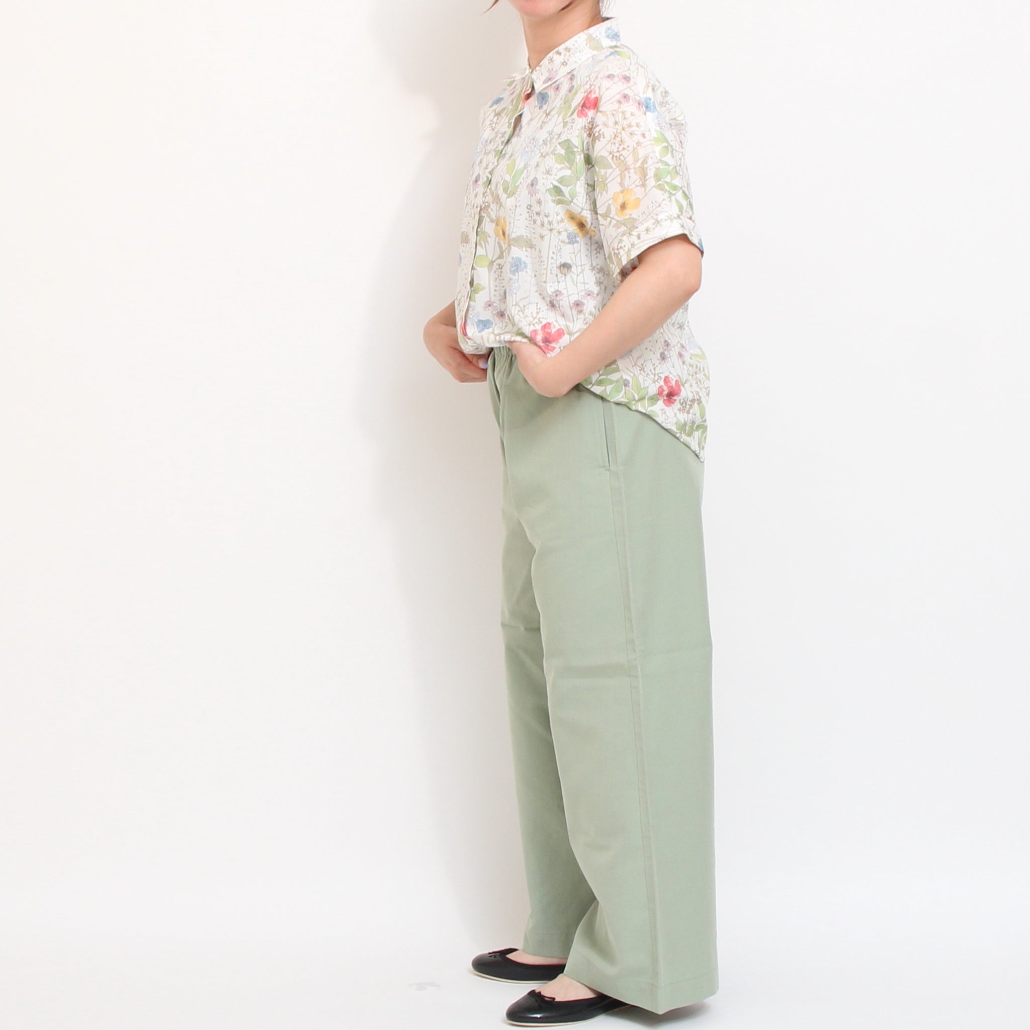 【残り僅か】【期間限定15%OFF】Pont de Chalonsコットンテンセルストレートパンツ(2602)