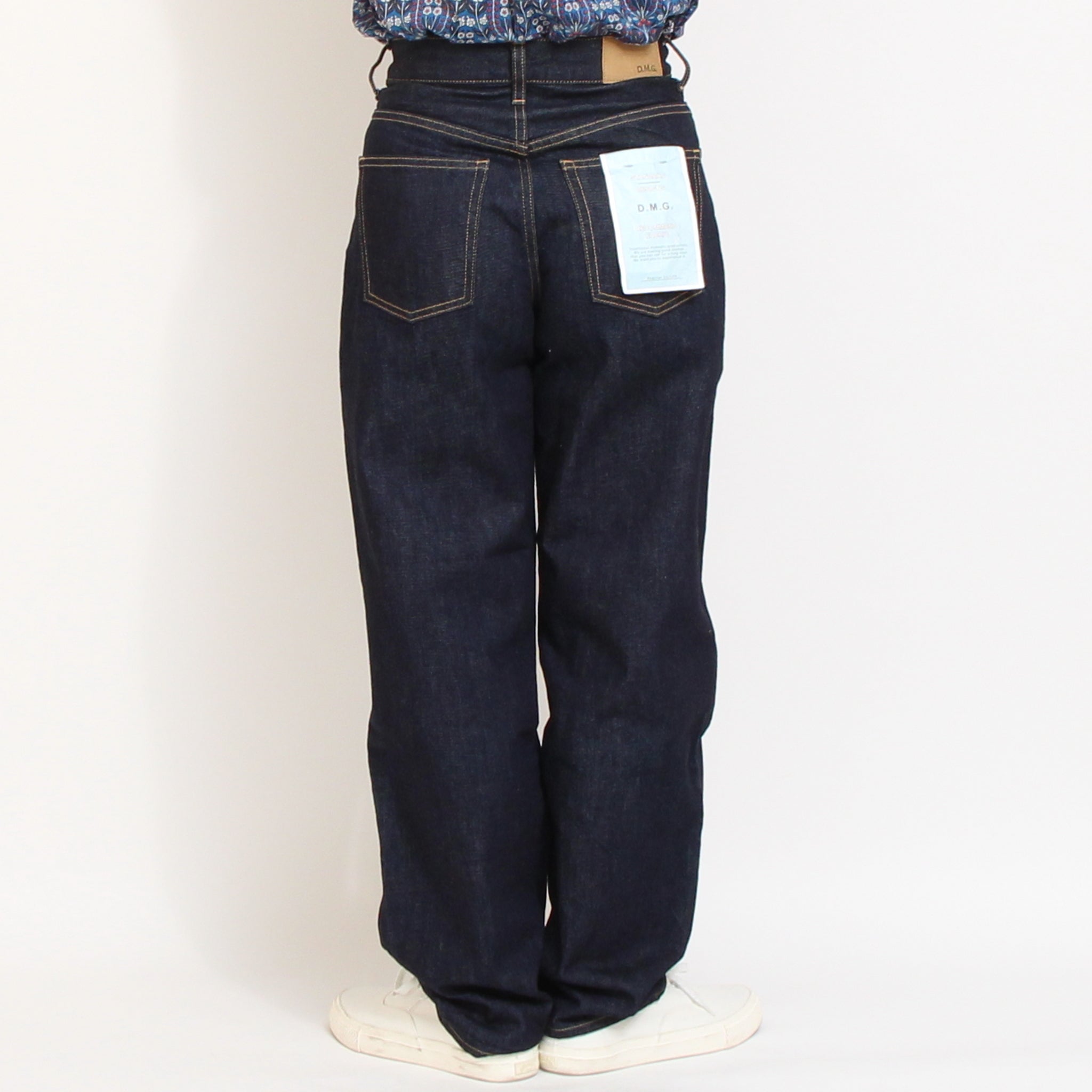 D.M.Gカーブラインデニムパンツ(ONE WASH)