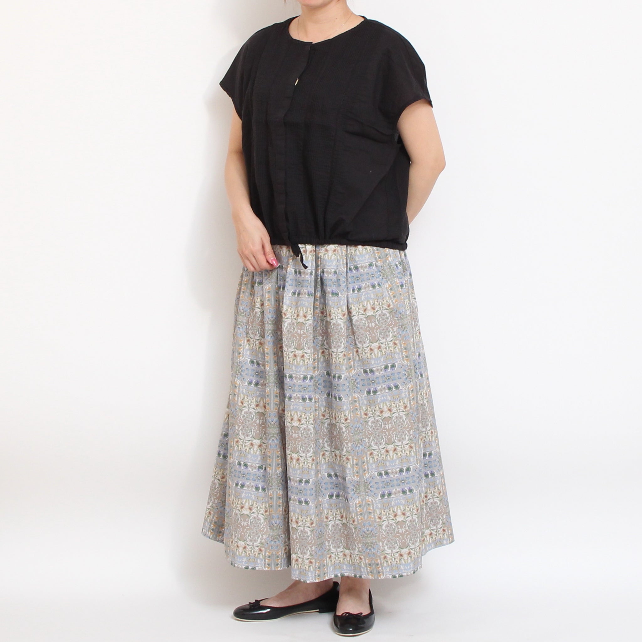 【本店限定商品】sosotto LIBERTYタックギャザースカート