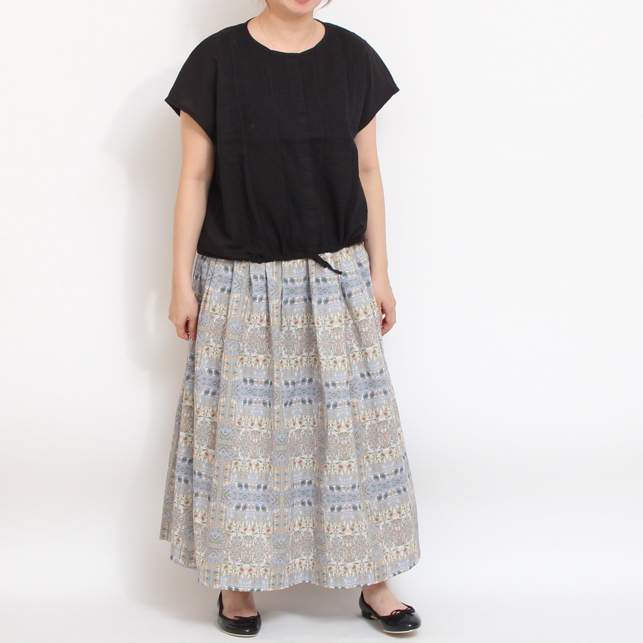 【本店限定商品】sosotto LIBERTYタックギャザースカート