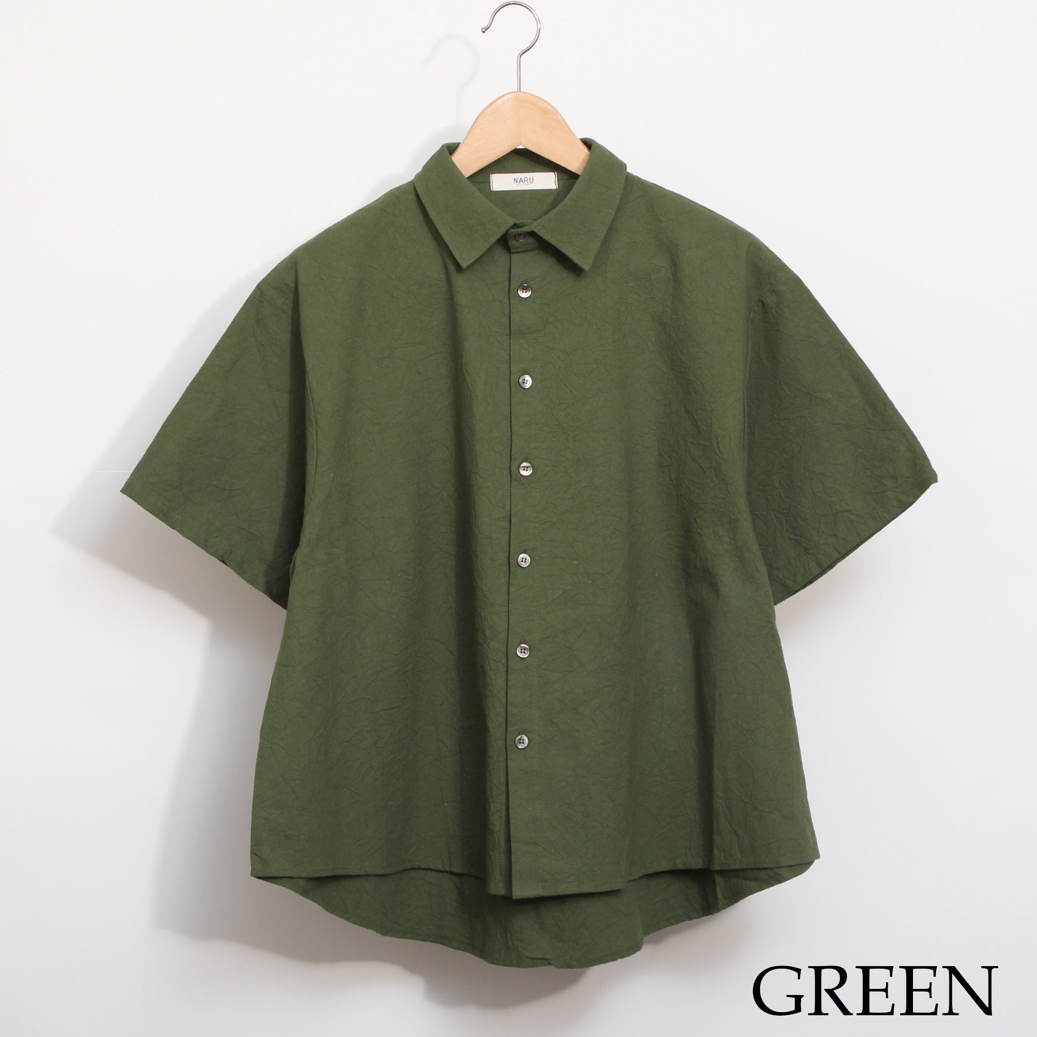 【20%OFF】 NARUシーチングワッシャーシャツ