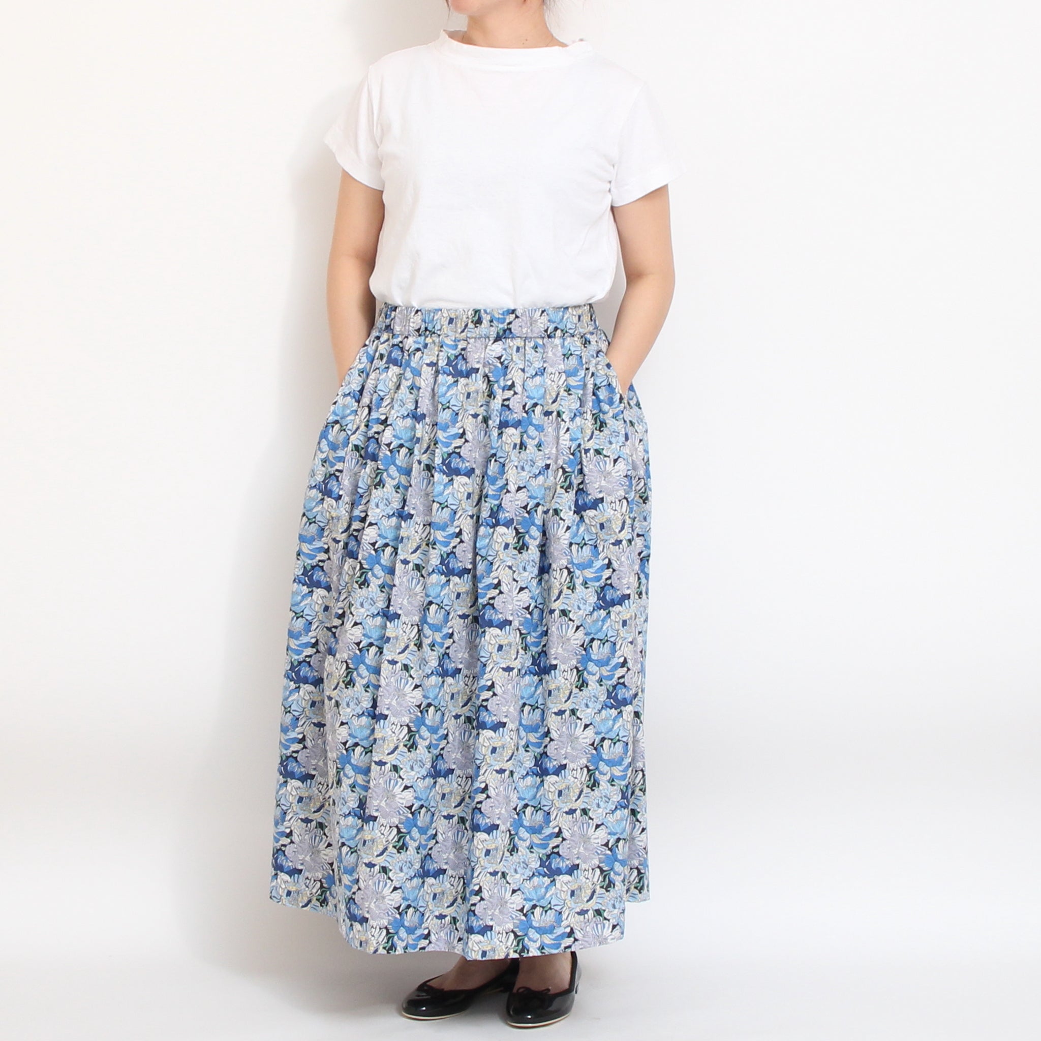 【本店限定商品】sosotto LIBERTYタックギャザースカート