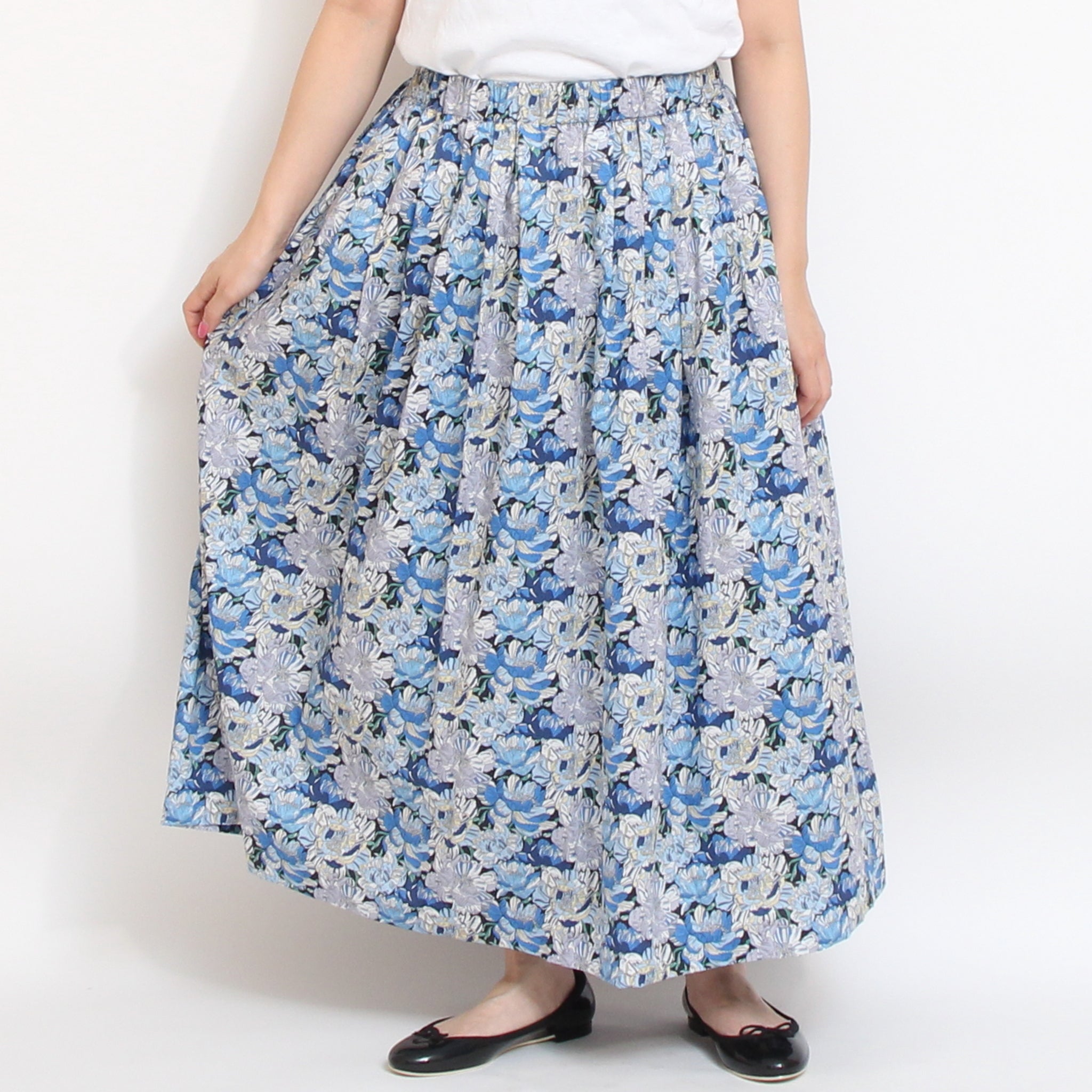 【本店限定商品】sosotto LIBERTYタックギャザースカート