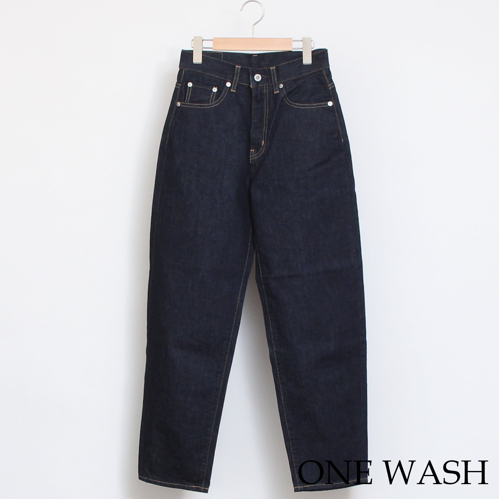 D.M.Gカーブラインデニムパンツ(ONE WASH)
