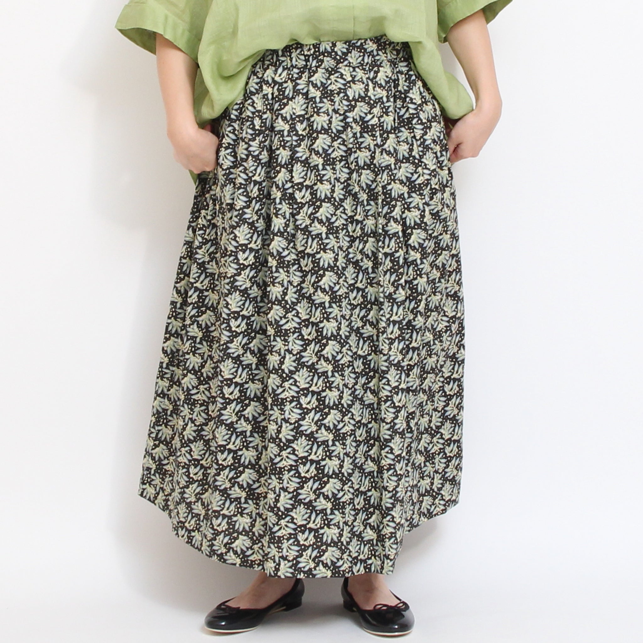 【本店限定商品】sosotto LIBERTYタックギャザースカート