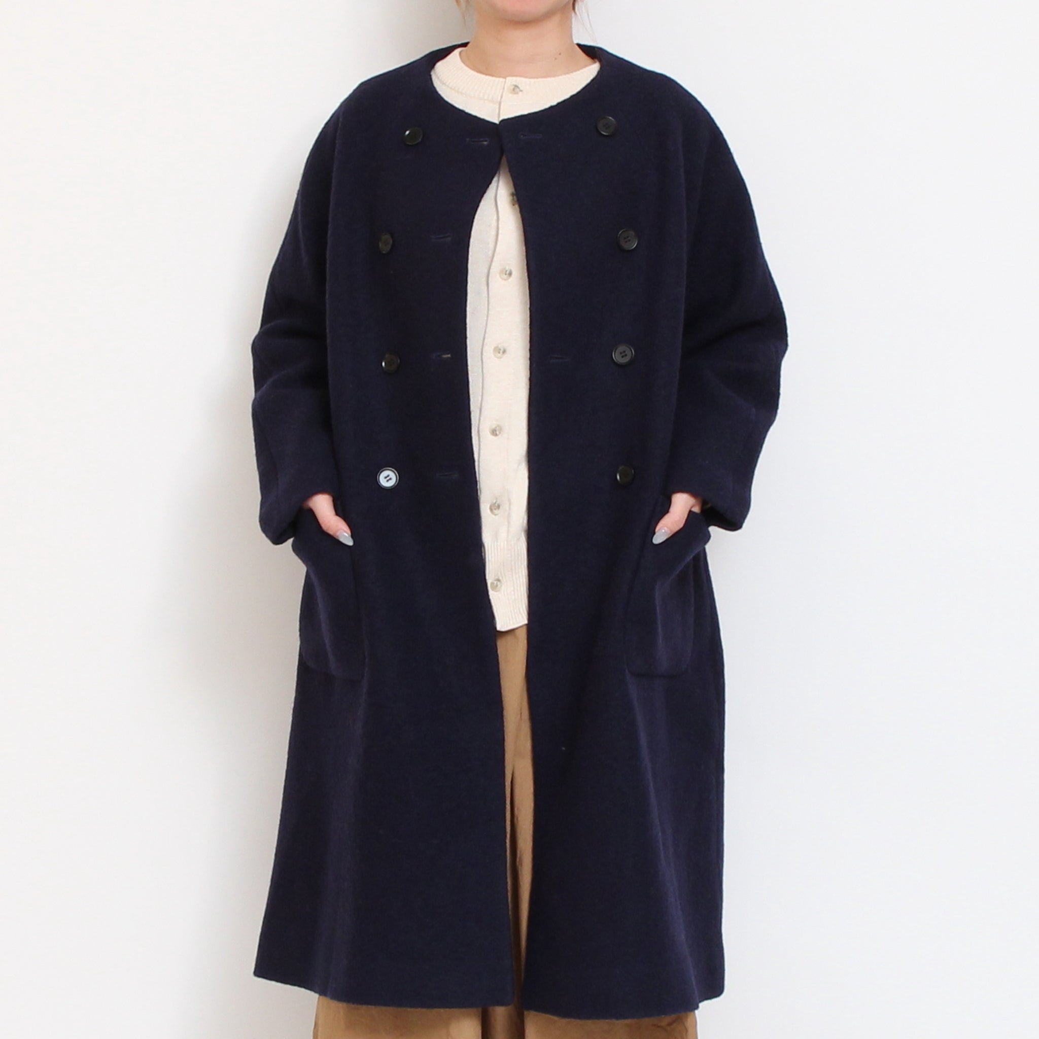 【再値下げ・40%OFF】【CAMELラスト1点】Vent d’ouestウールリング圧縮コート2511