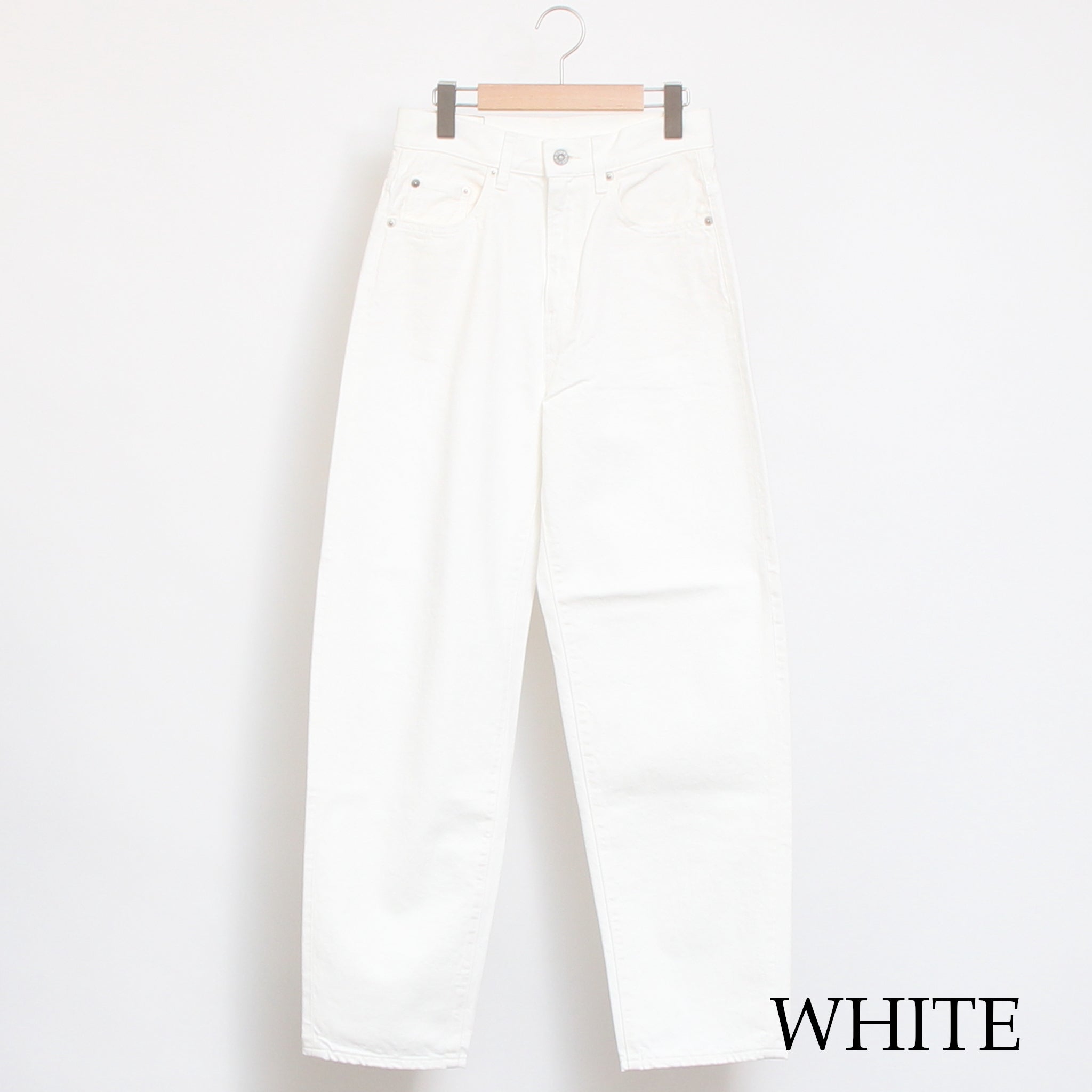 D.M.Gカーブラインデニムパンツ(WHITE)