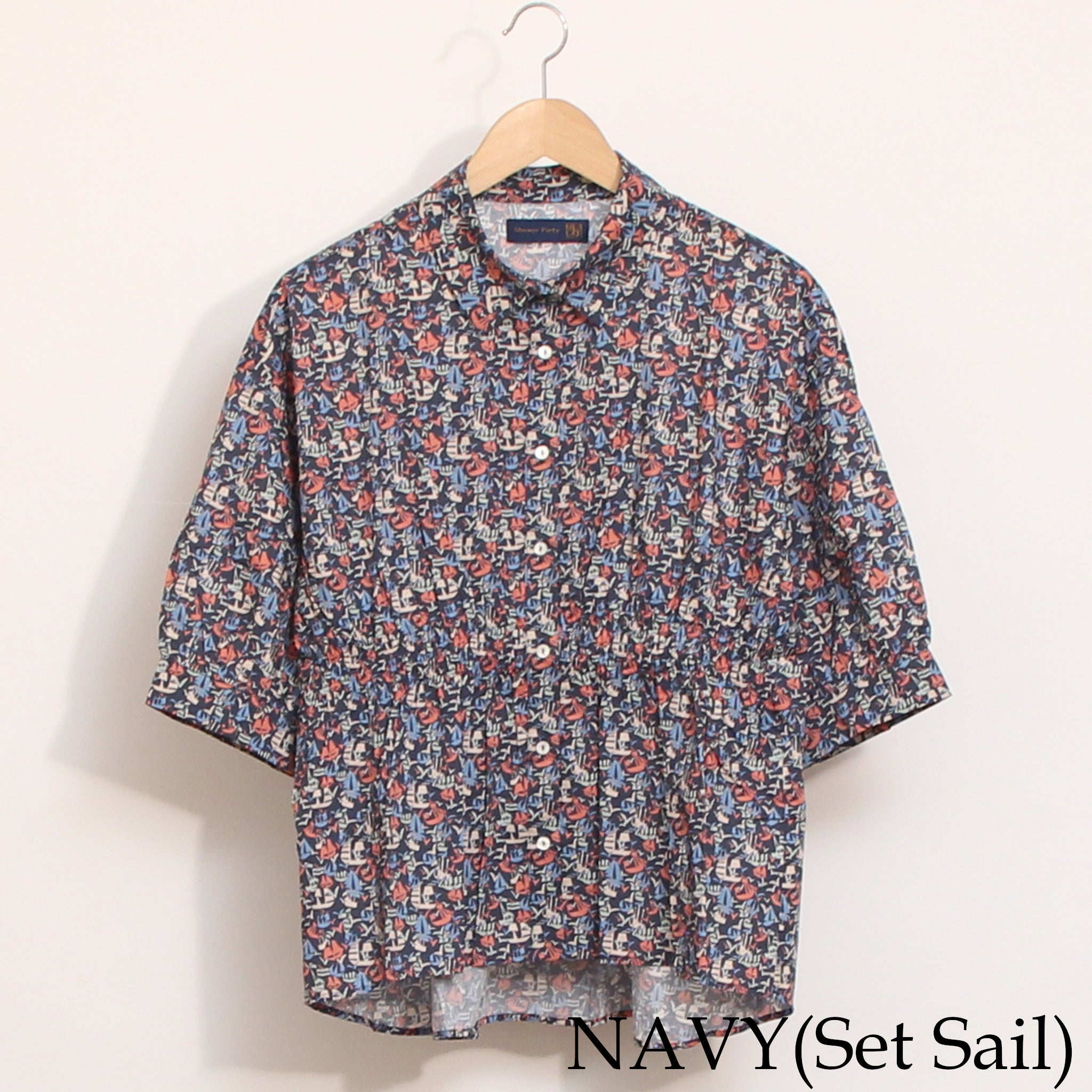 【20%OFF】【NAVY残り僅か】リバティ ウエストシャーリングシャツ(2605)