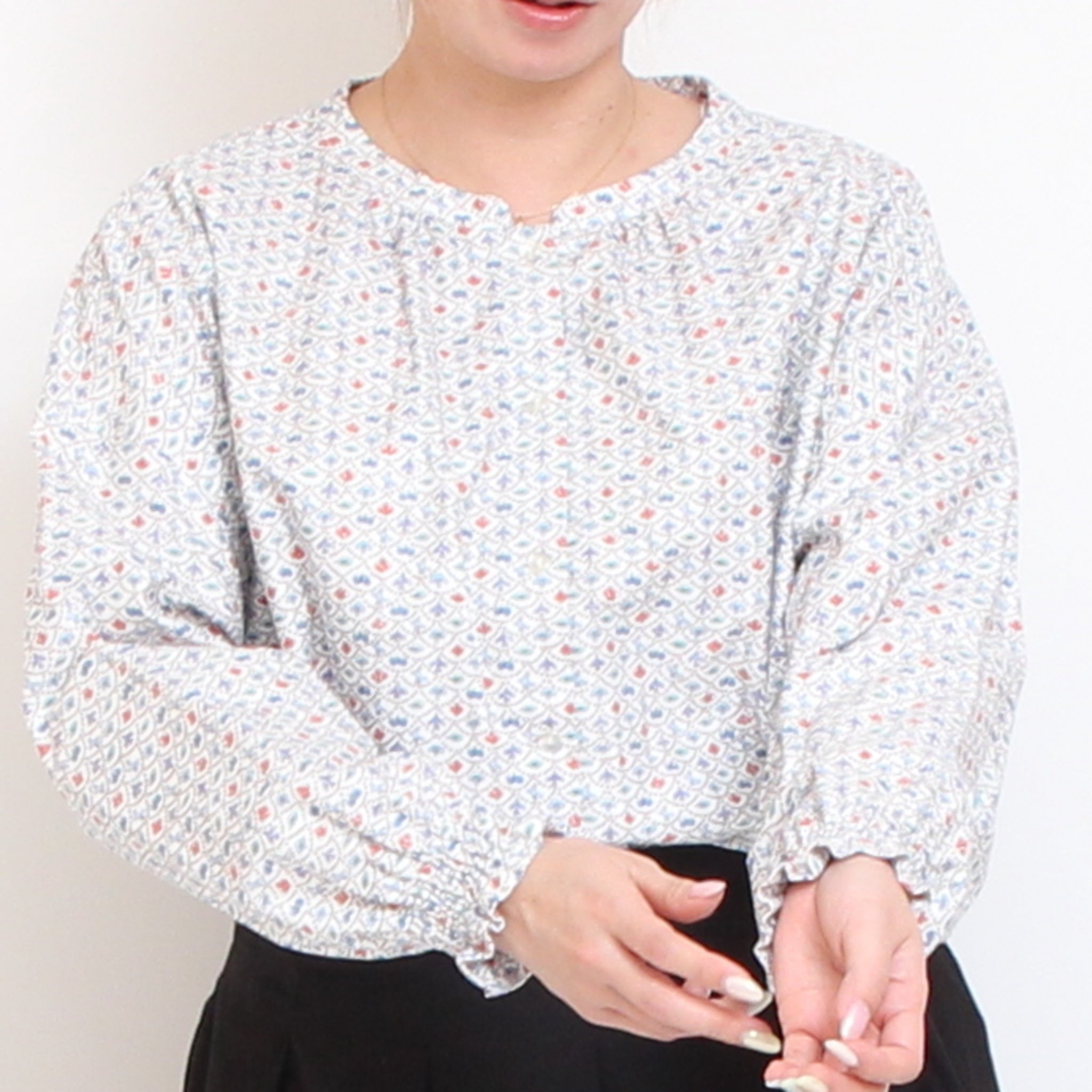 【RED残り僅か】Cotton Flannelマオカラープルオーバー2601