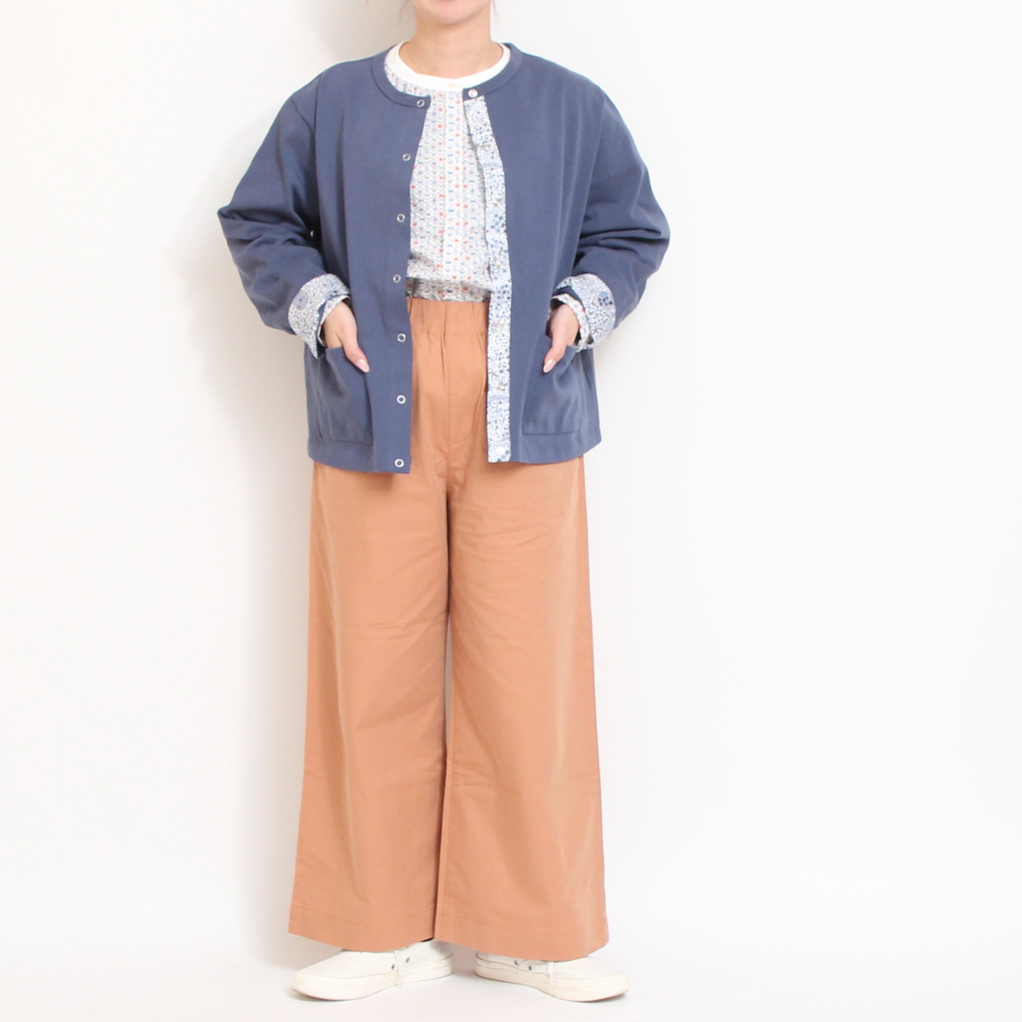 【ラスト１点ずつ】sosotto LIBERTY使いカーディガン71123