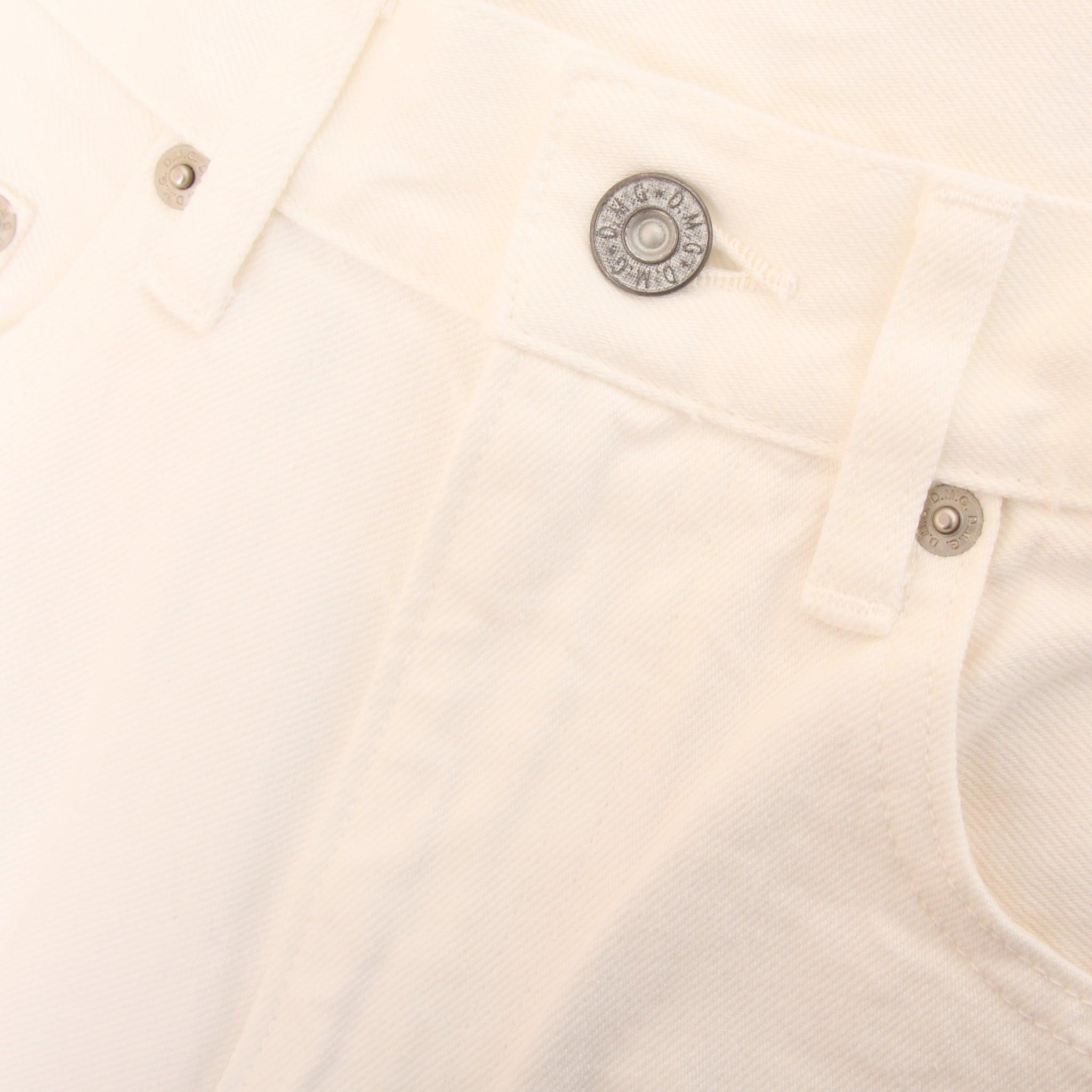 D.M.Gカーブラインデニムパンツ(WHITE)