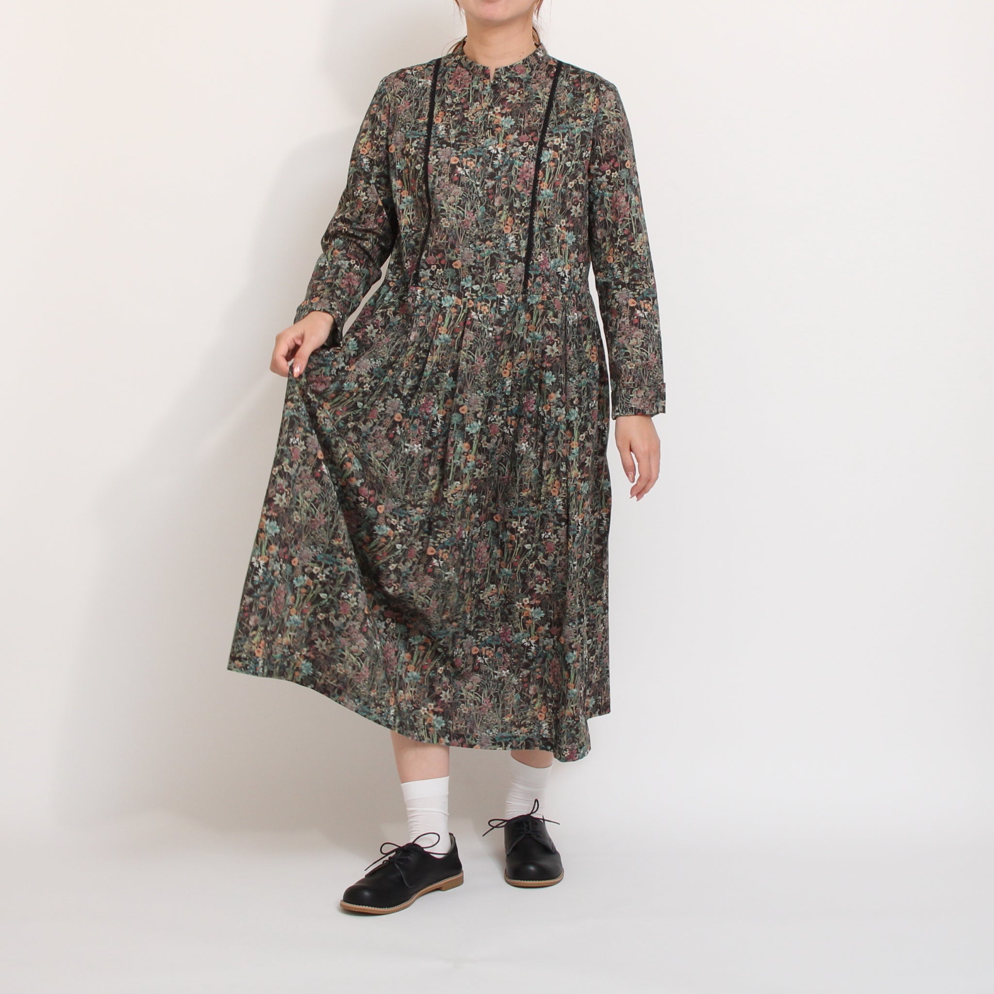 シャワーパーティ　リバティ　ロングワンピース　美品 ワンピース｜エフォートレスな美しさ｜シャワーパーティー