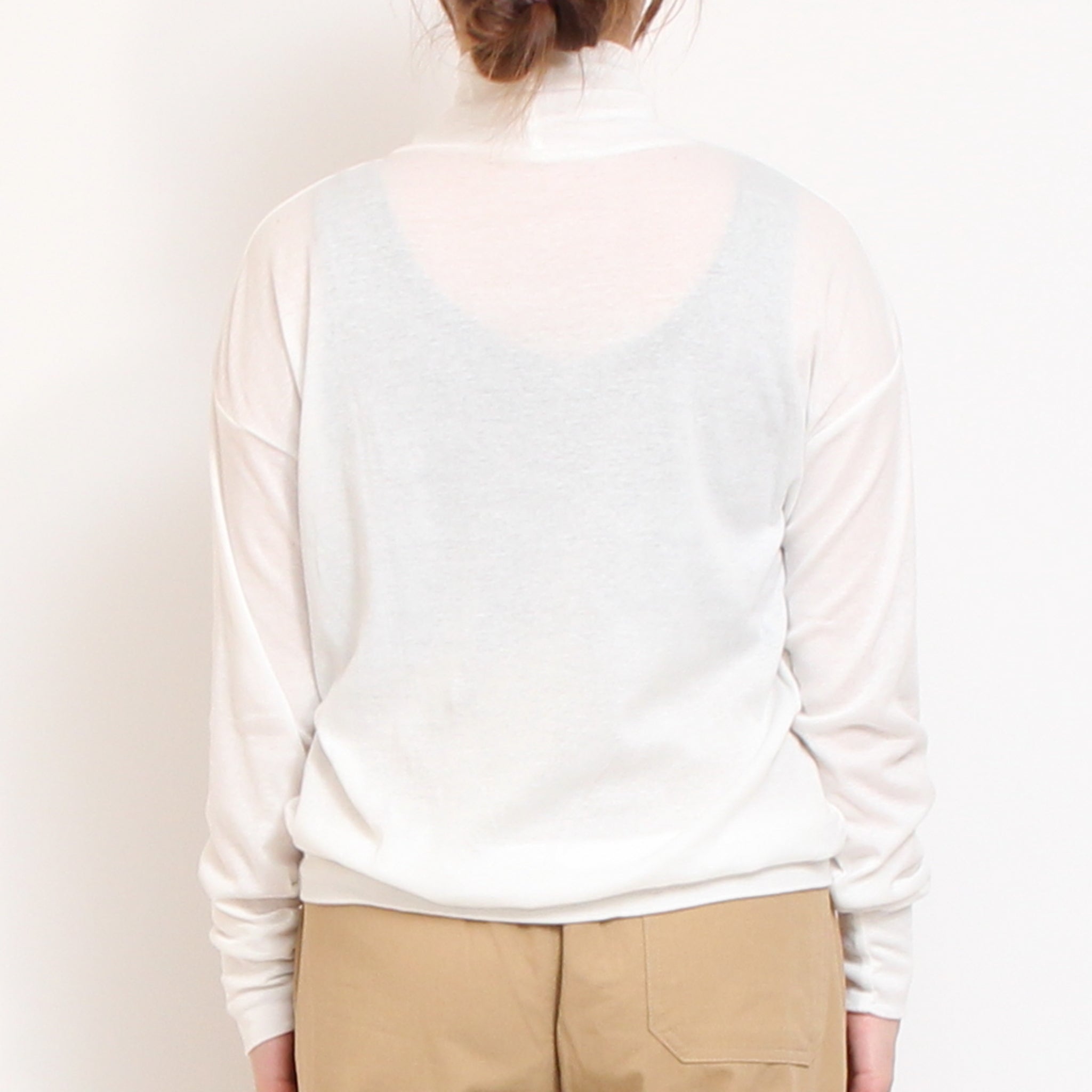 【IVORYラスト1点】NARUハイネックゆったりプルオーバー25