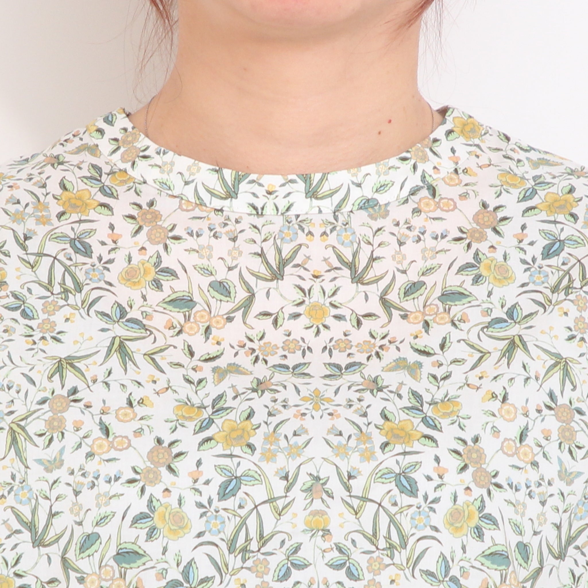 【本店限定商品】LIBERTYスタンド半袖Tシャツブラウス