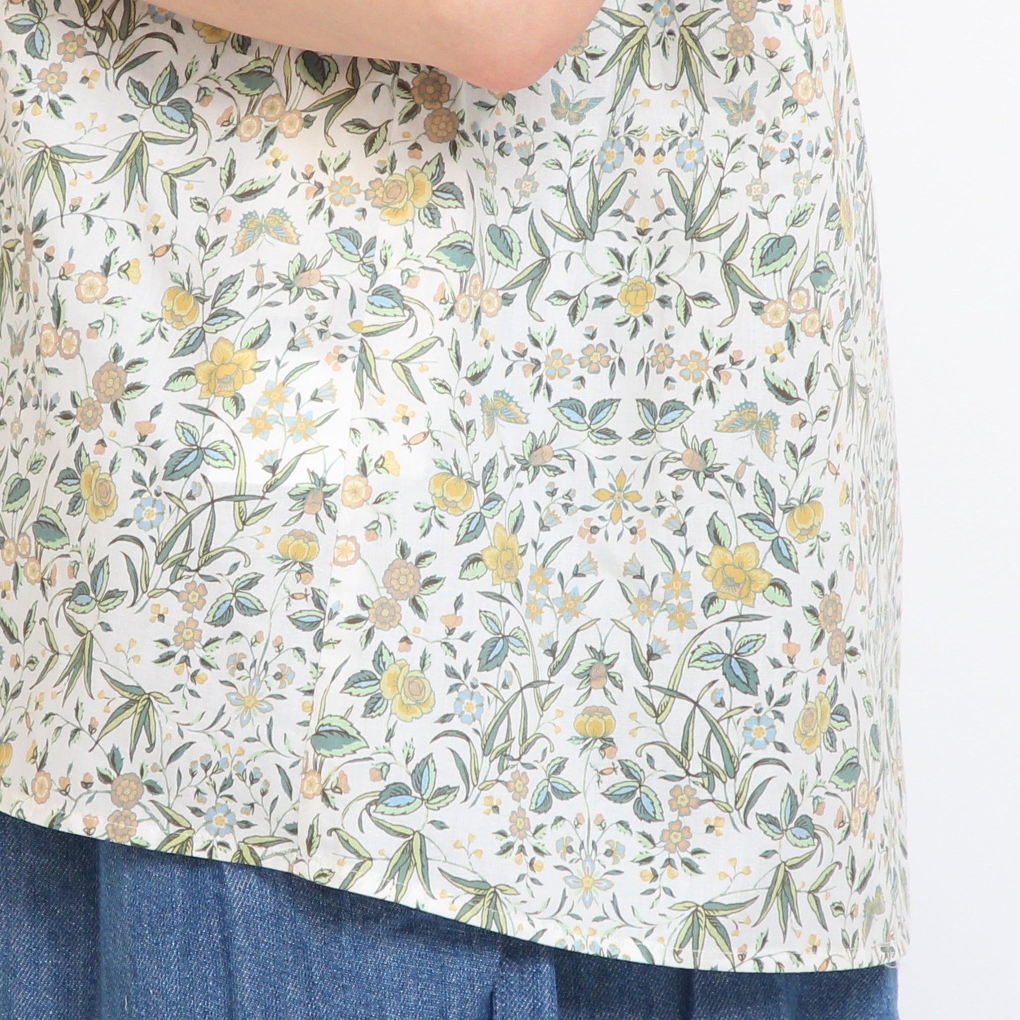 【本店限定商品】LIBERTYスタンド半袖Tシャツブラウス