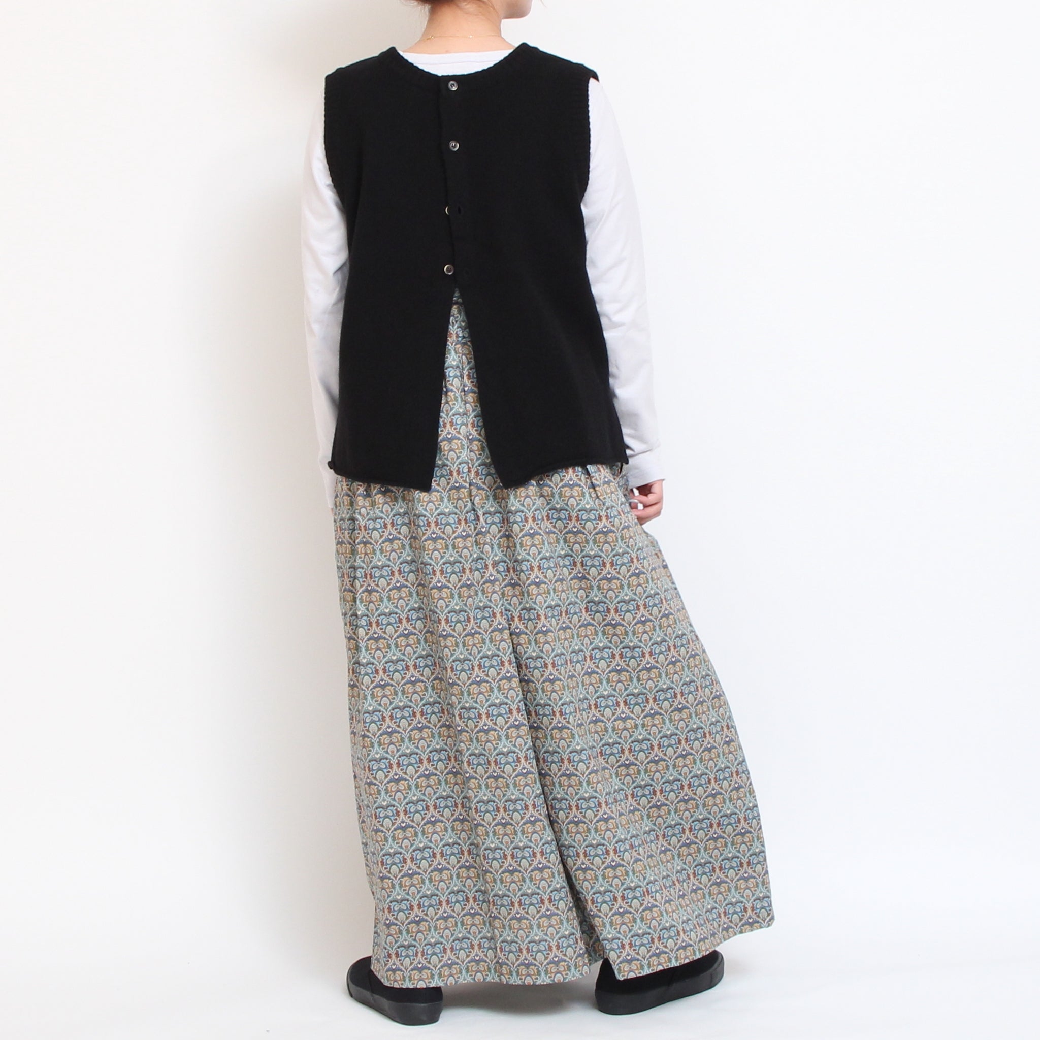 【BLUEのみ ラスト１点】【本店限定商品】LIBERTYサスペンダースカート