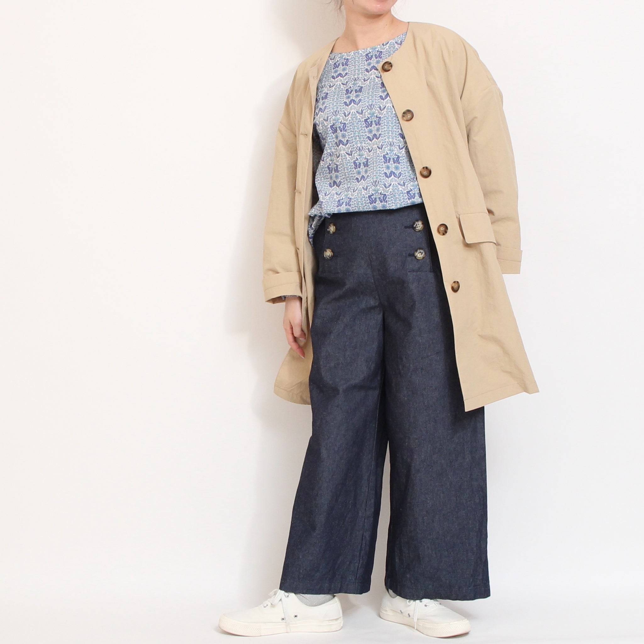 【20%OFF】【NAVYのみ ラスト1点】【本店限定商品】LIBERTYボートネックシャーリングプルオーバー