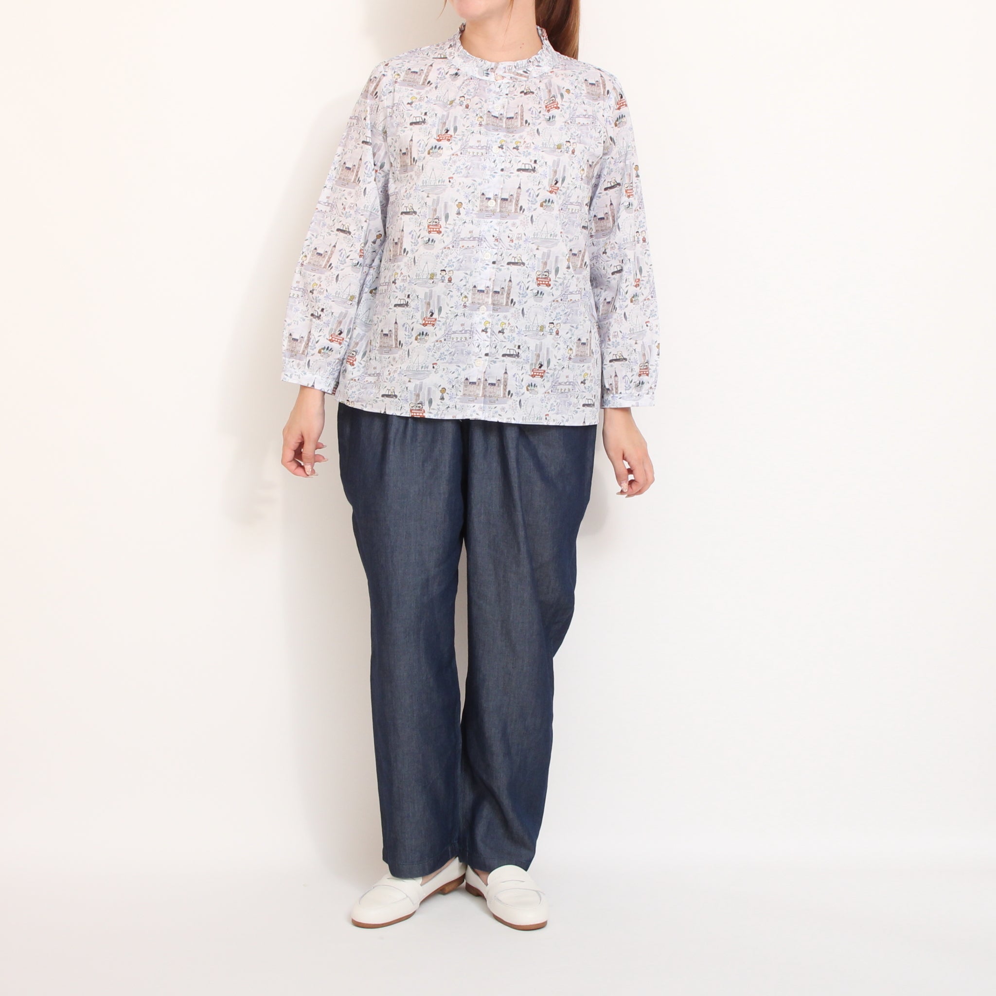 Pont de Chalons テンセルデニムクロップドパンツ
