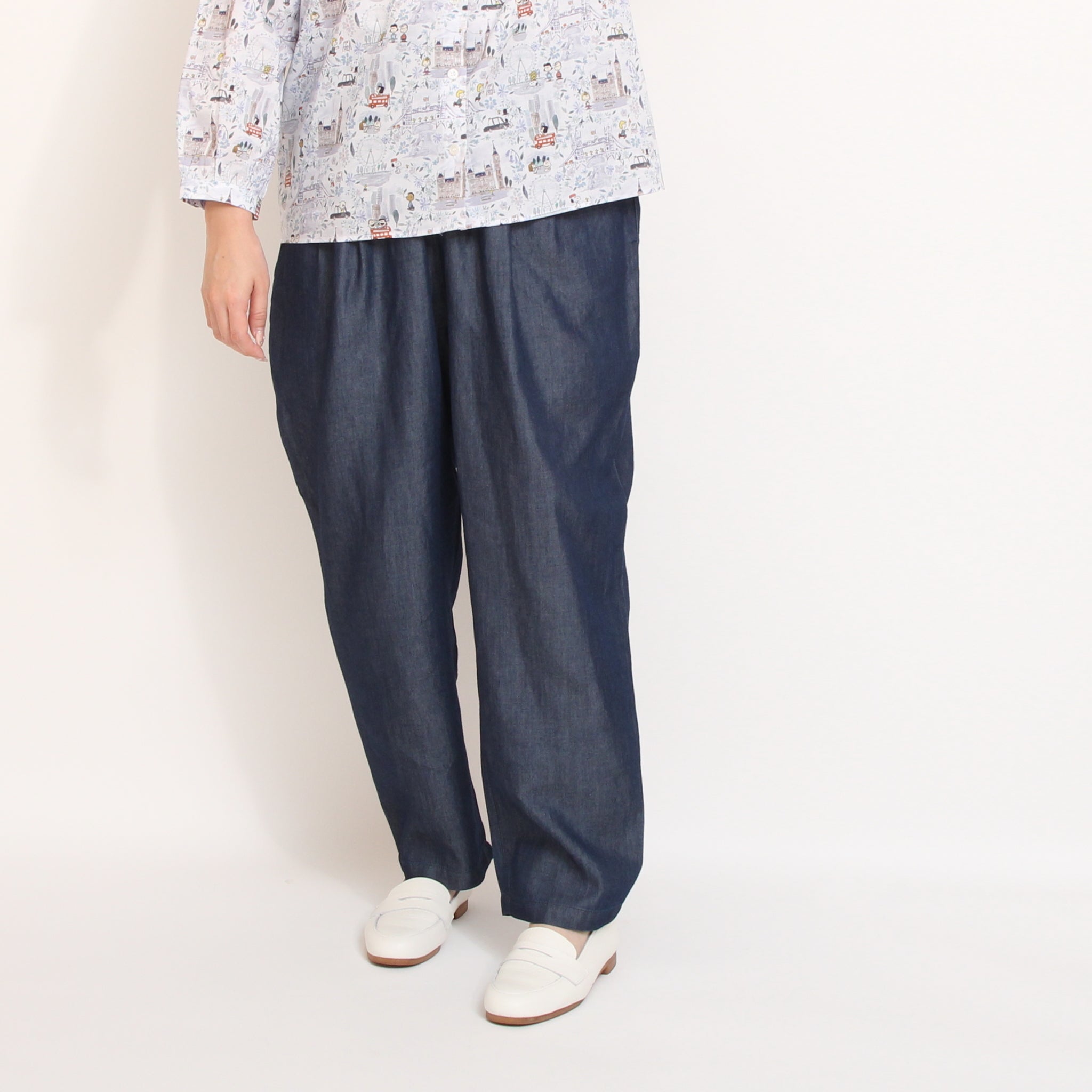 Pont de Chalons テンセルデニムクロップドパンツ