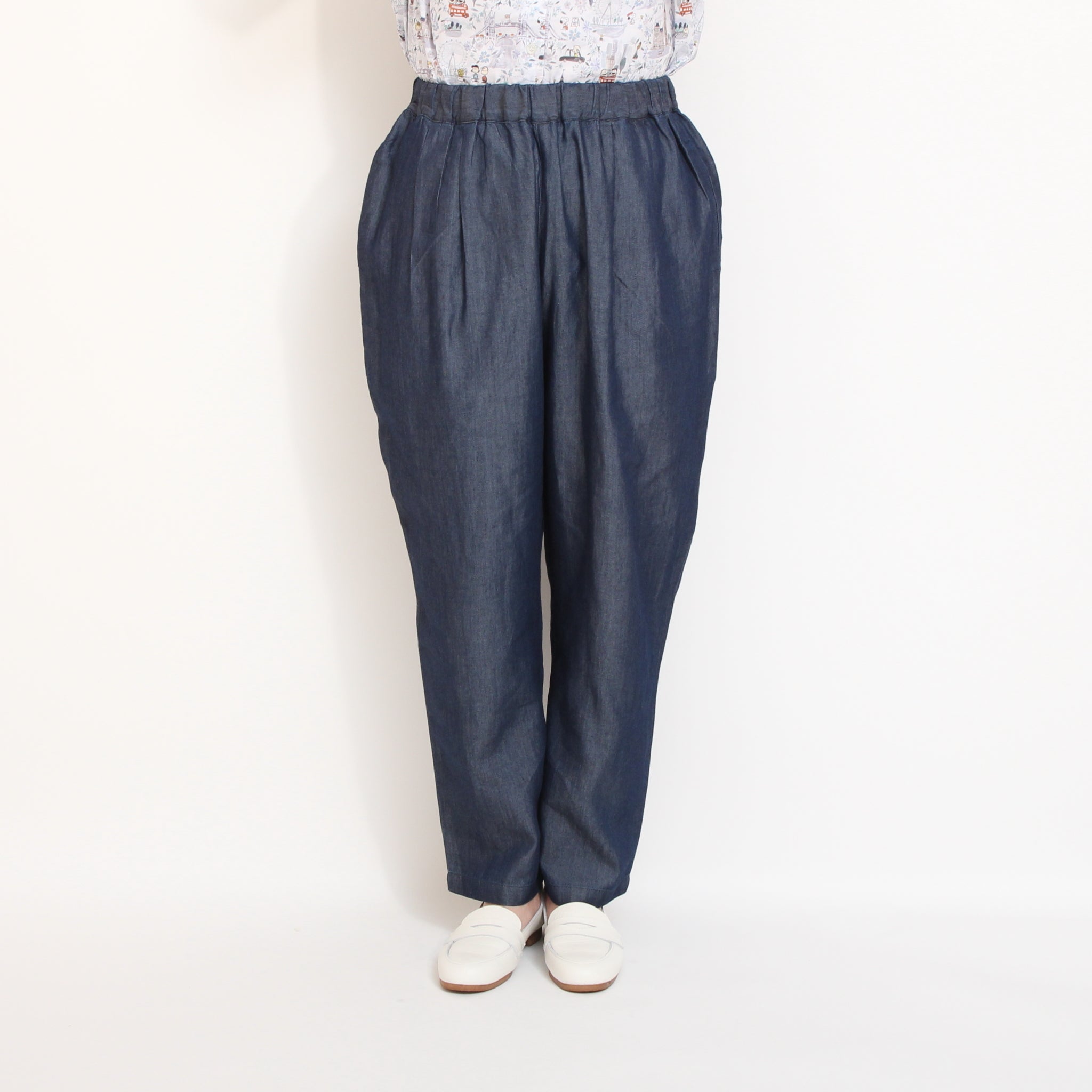 Pont de Chalons テンセルデニムクロップドパンツ