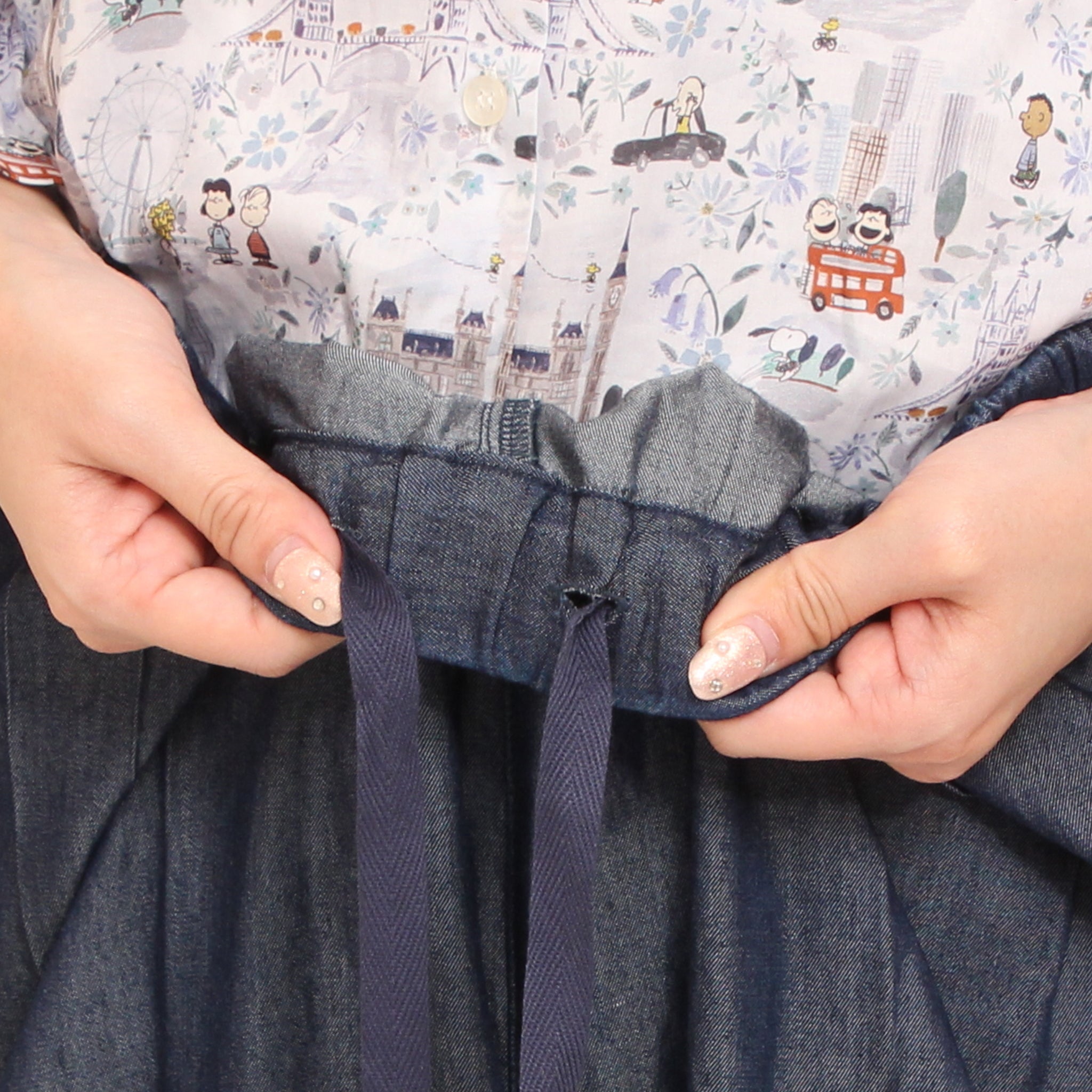 Pont de Chalons テンセルデニムクロップドパンツ
