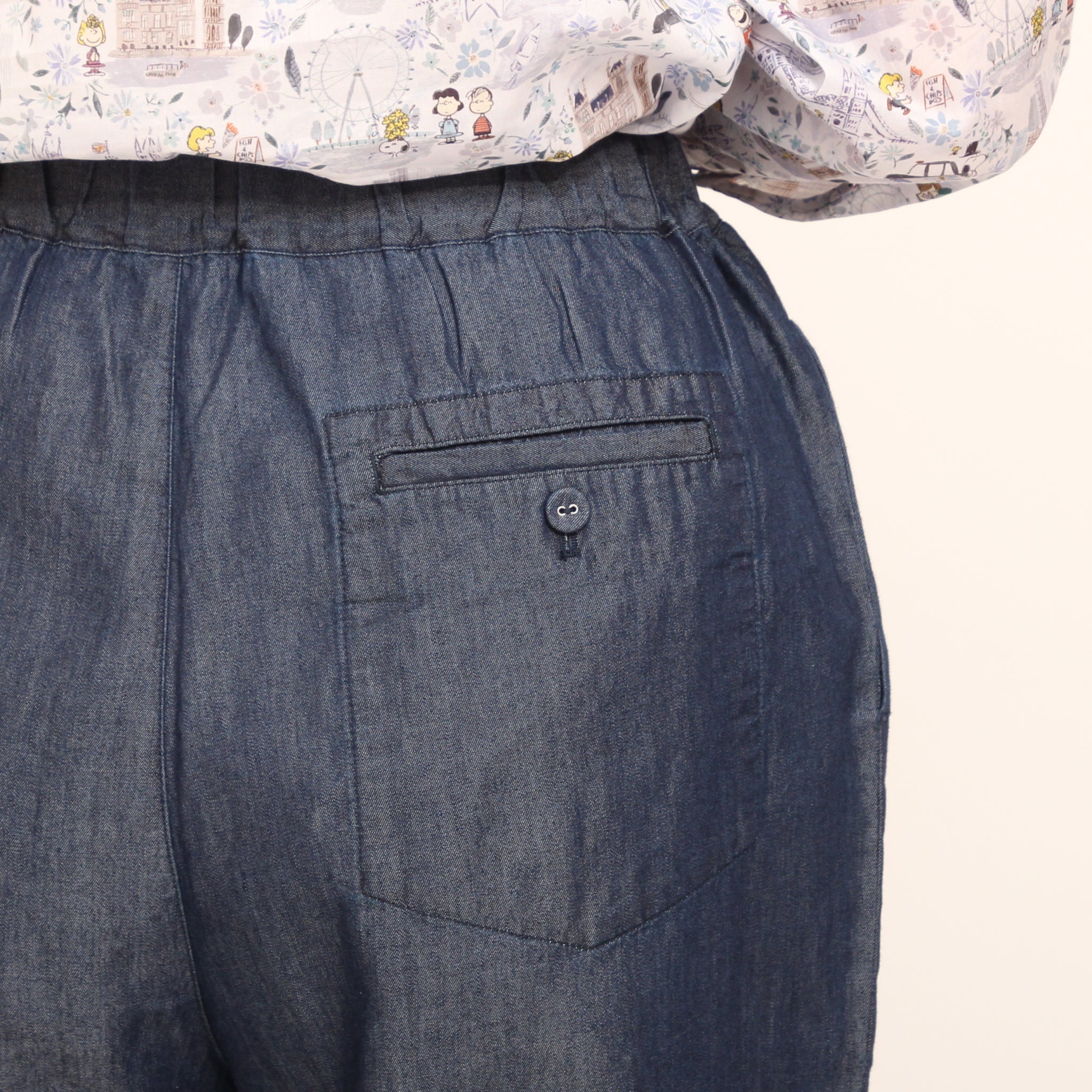 Pont de Chalons テンセルデニムクロップドパンツ