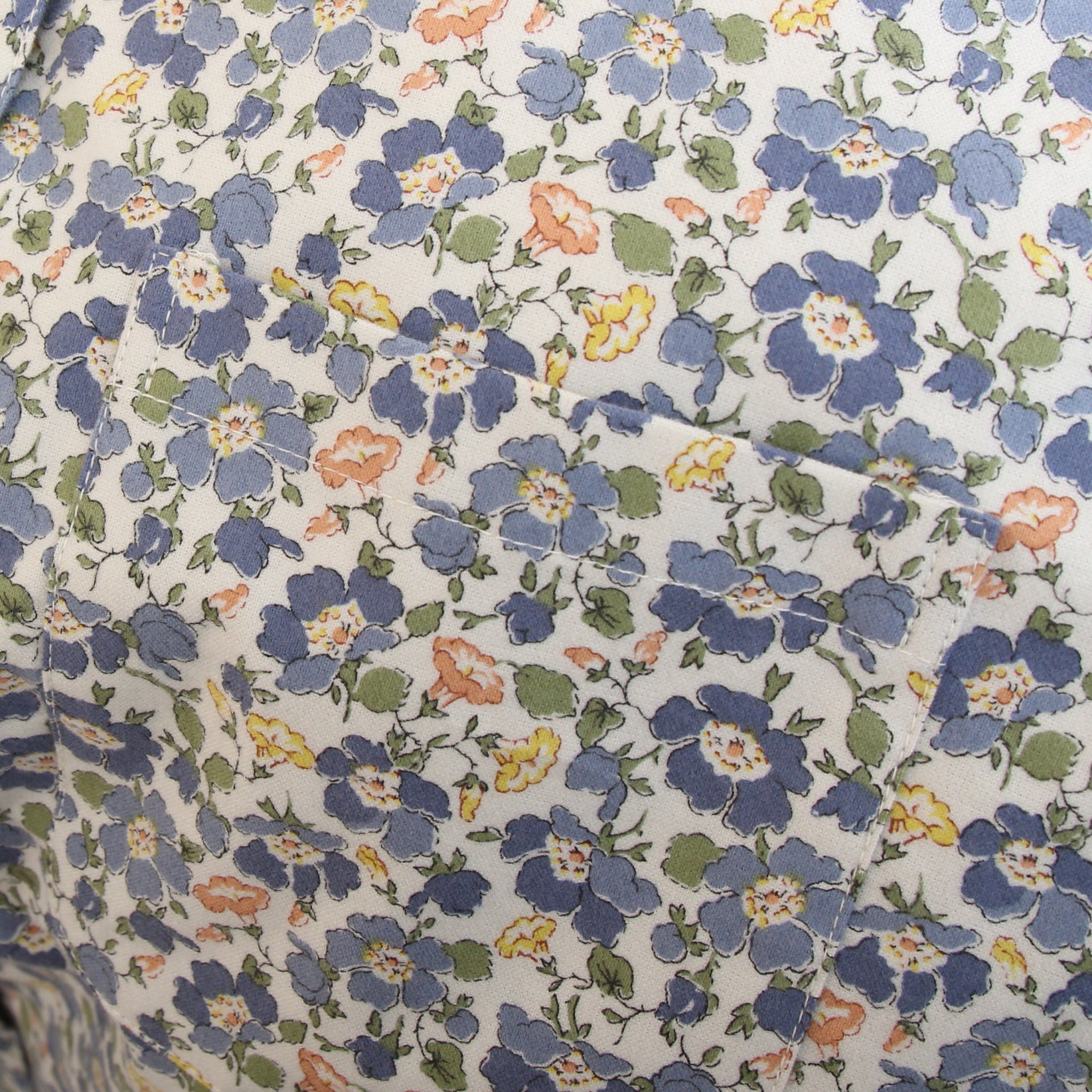 【BLUE残り僅か】Cotton Flannel長袖バンドカラーワンピース(2601)