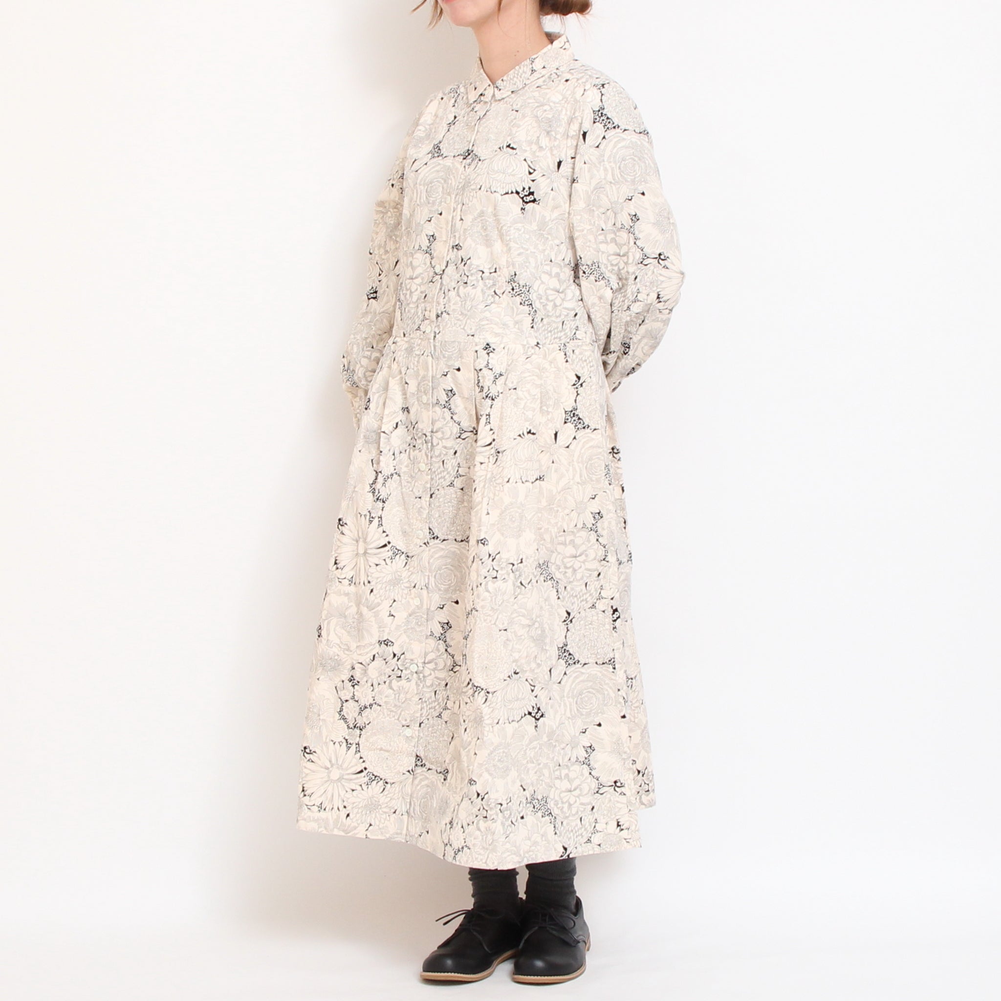 【BEIGEラスト】コーデュロイLIBERTYクラシカルワンピース(2511)