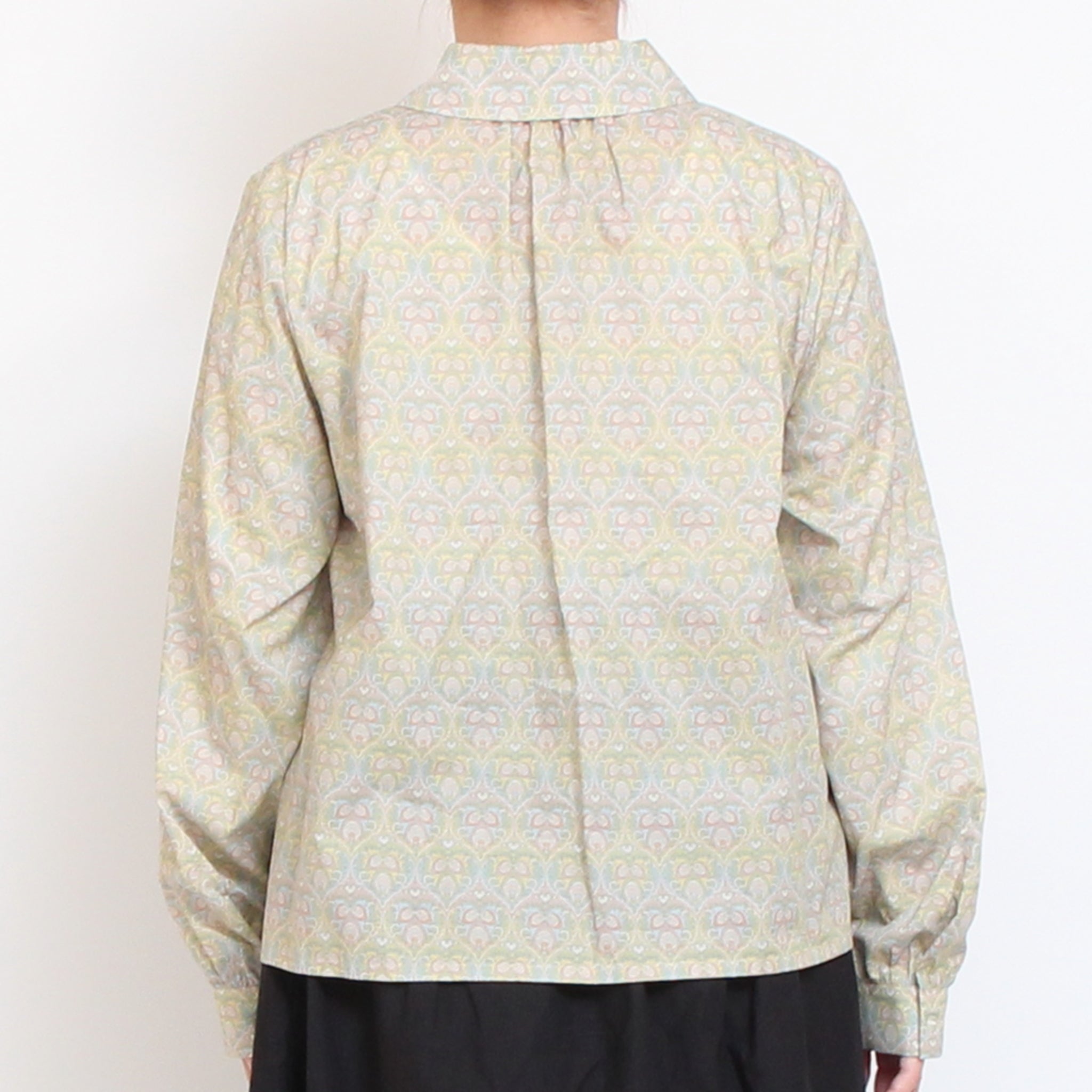 【YELLOWのみ ラスト1点】【本店限定商品】LIBERTYラウンドカラーショートシャツ